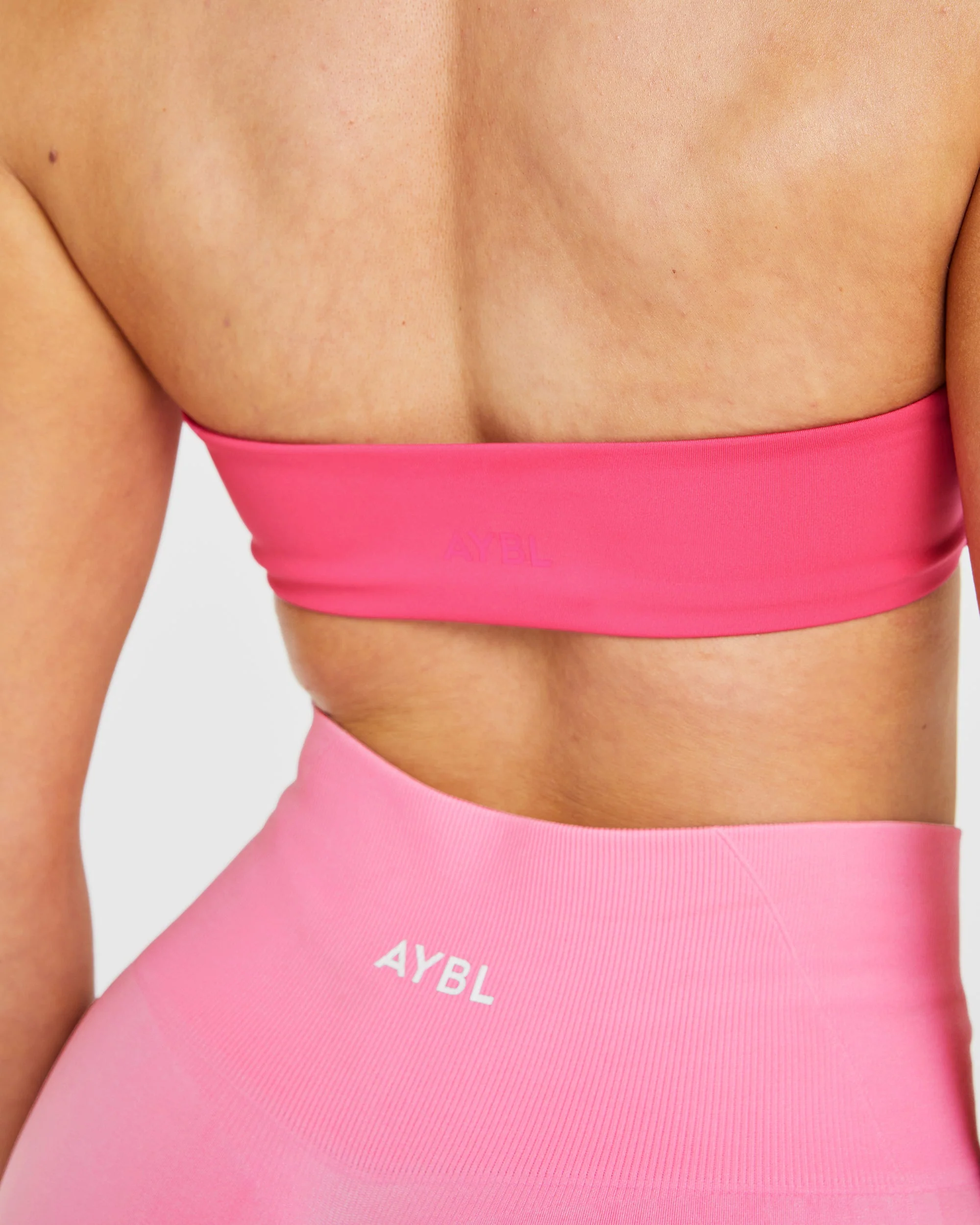 Essential Halterneck Sports Bra - Hot Pink - Image 6