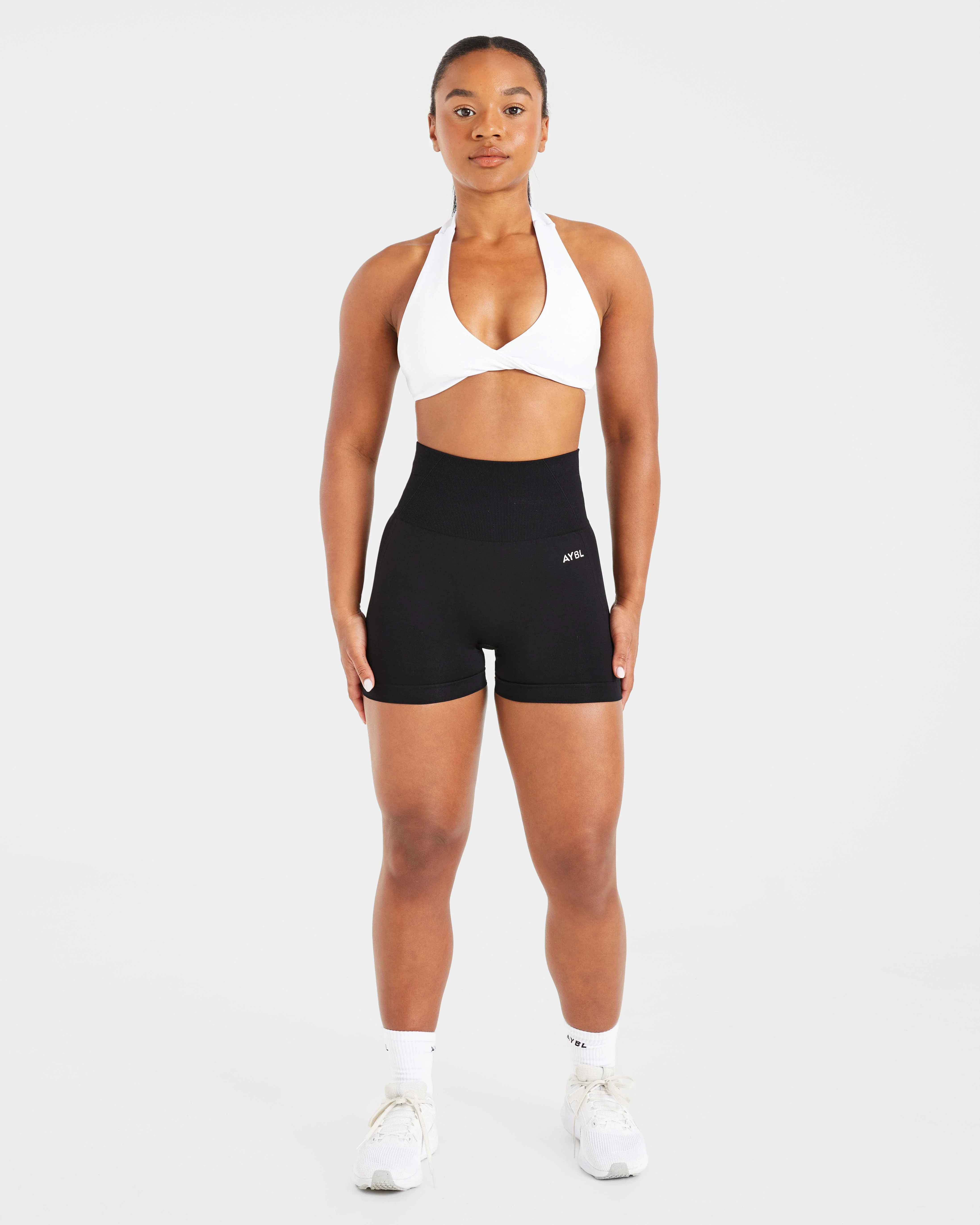 Essential Halterneck Sports Bra - White - Image 3