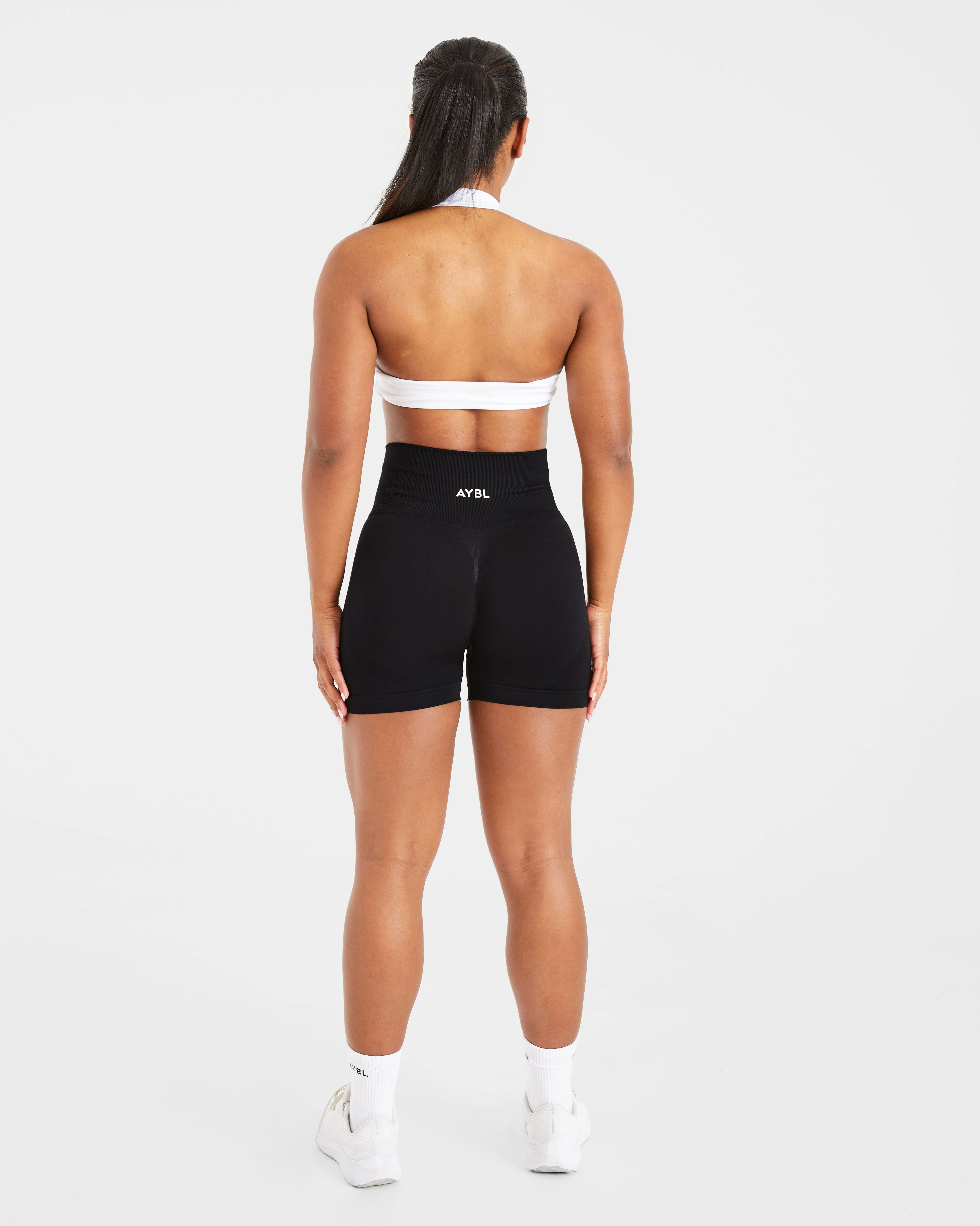 Essential Halterneck Sports Bra - White - Image 4