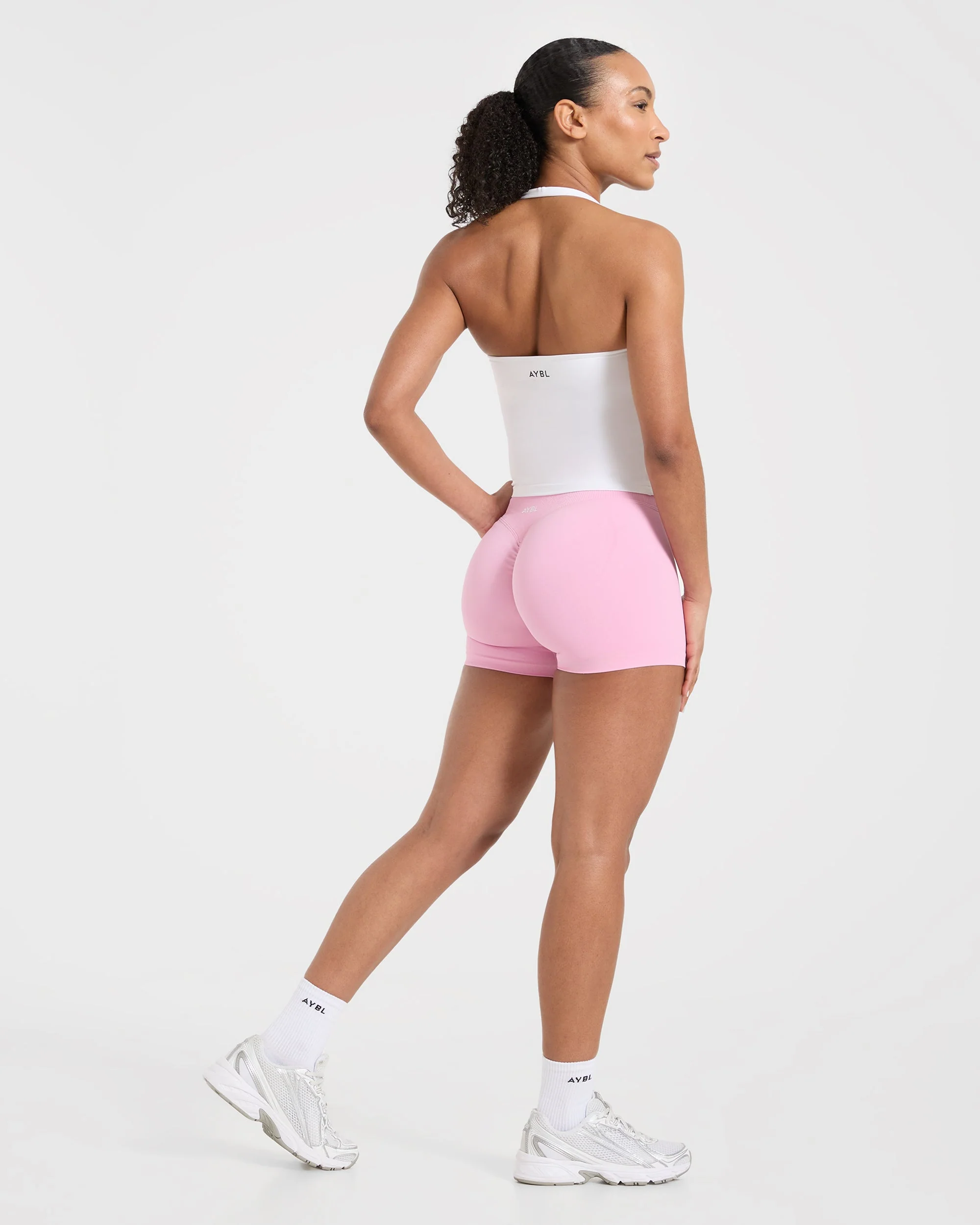 Essential Halterneck Tank Top - White - Image 4
