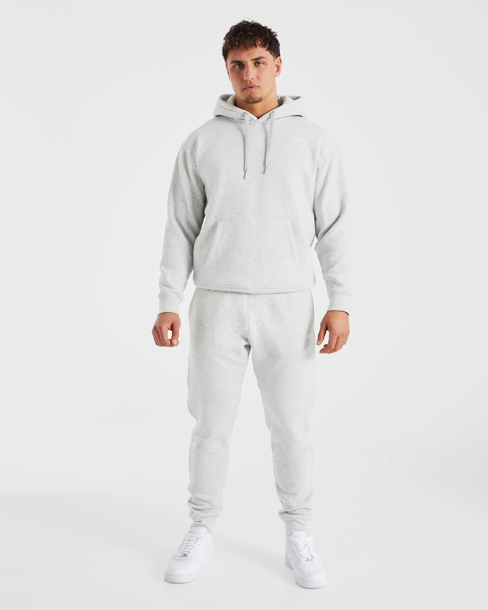 Essential Hoodie - Grey Marl - Image 3