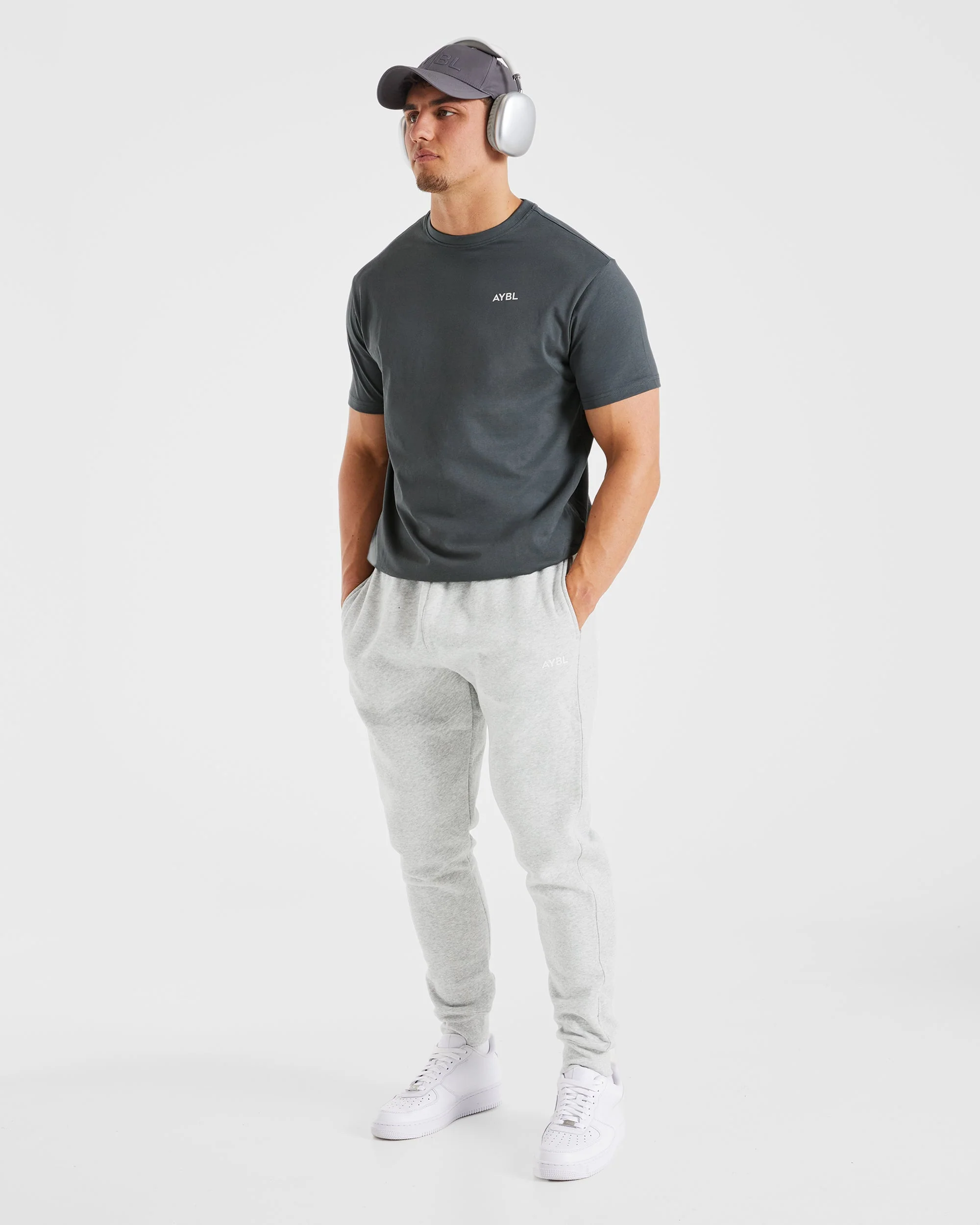 Essential Joggers - Grey Marl - Image 7
