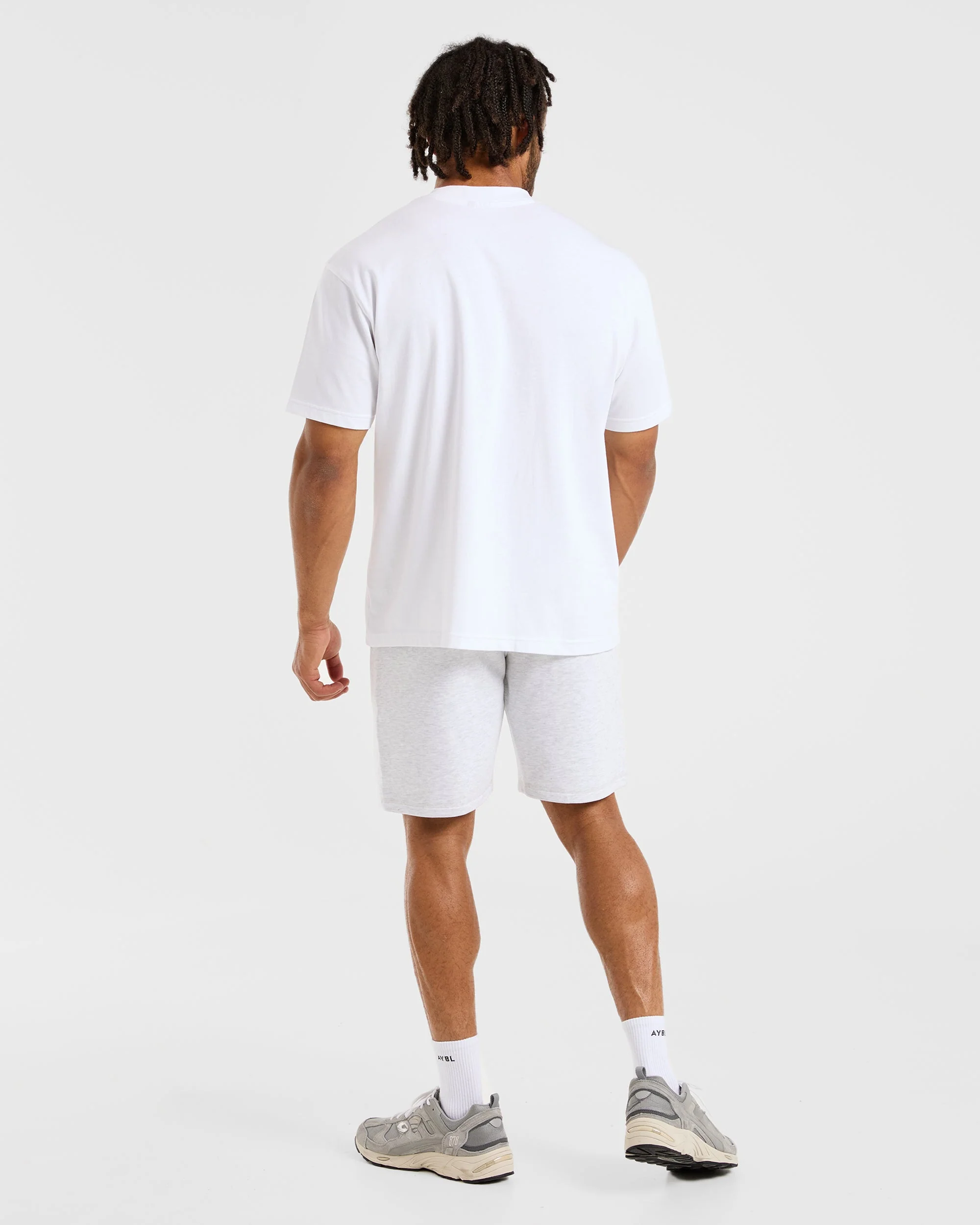 Essential Lightweight 7" Shorts - Grey Marl - Image 4