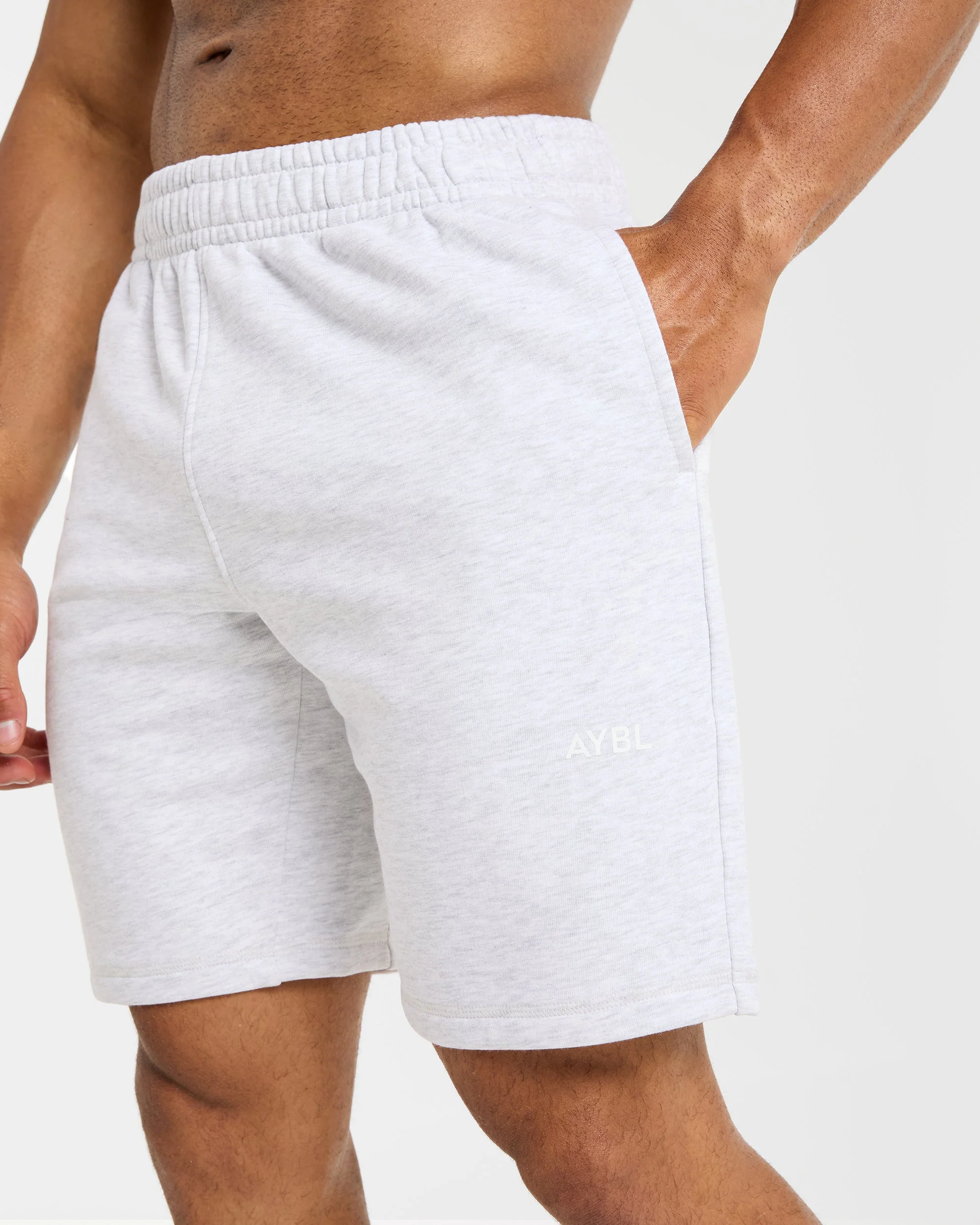 Essential Lightweight 7" Shorts - Grey Marl - Image 5