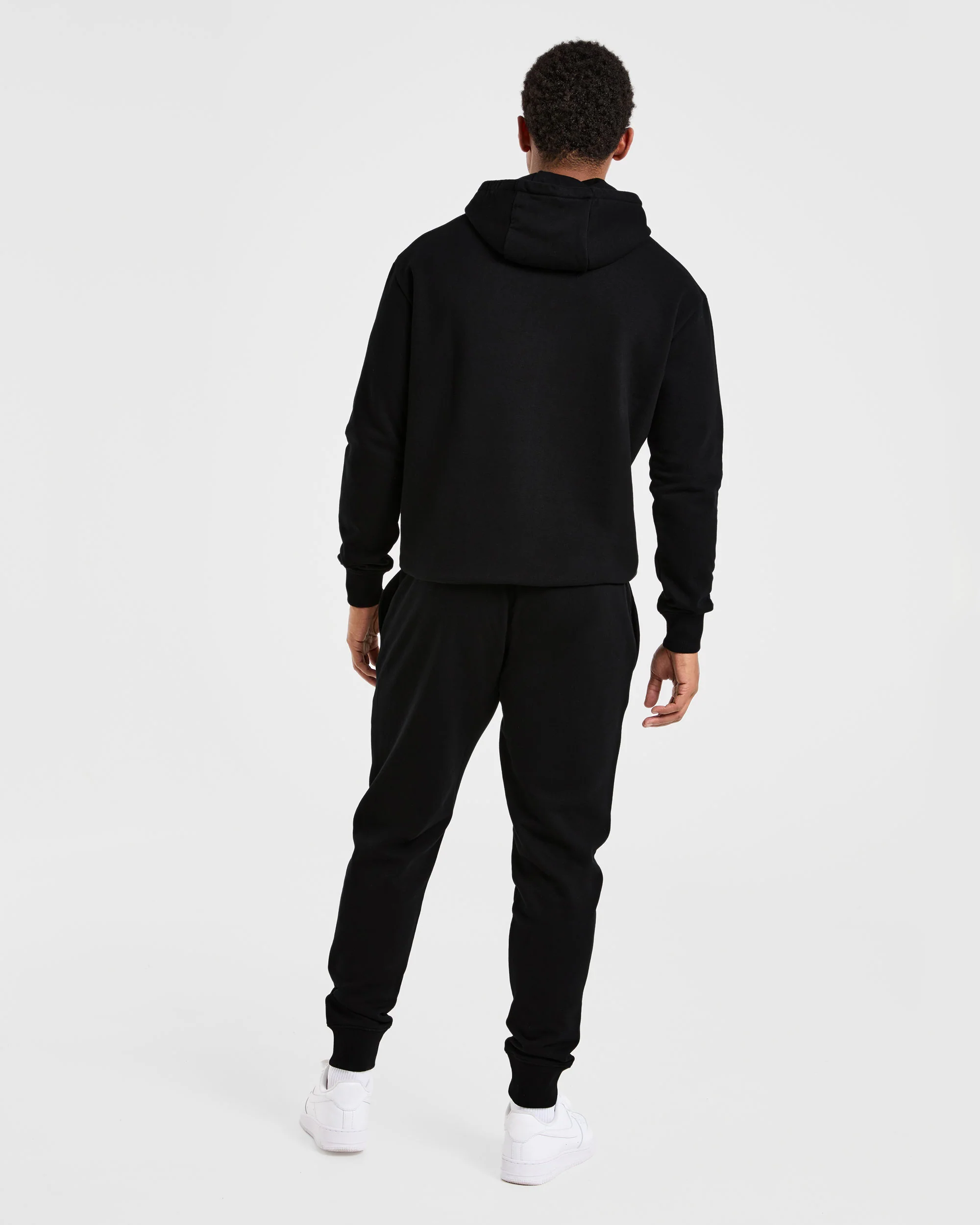 Essential Lightweight Hoodie - Black - Image 4