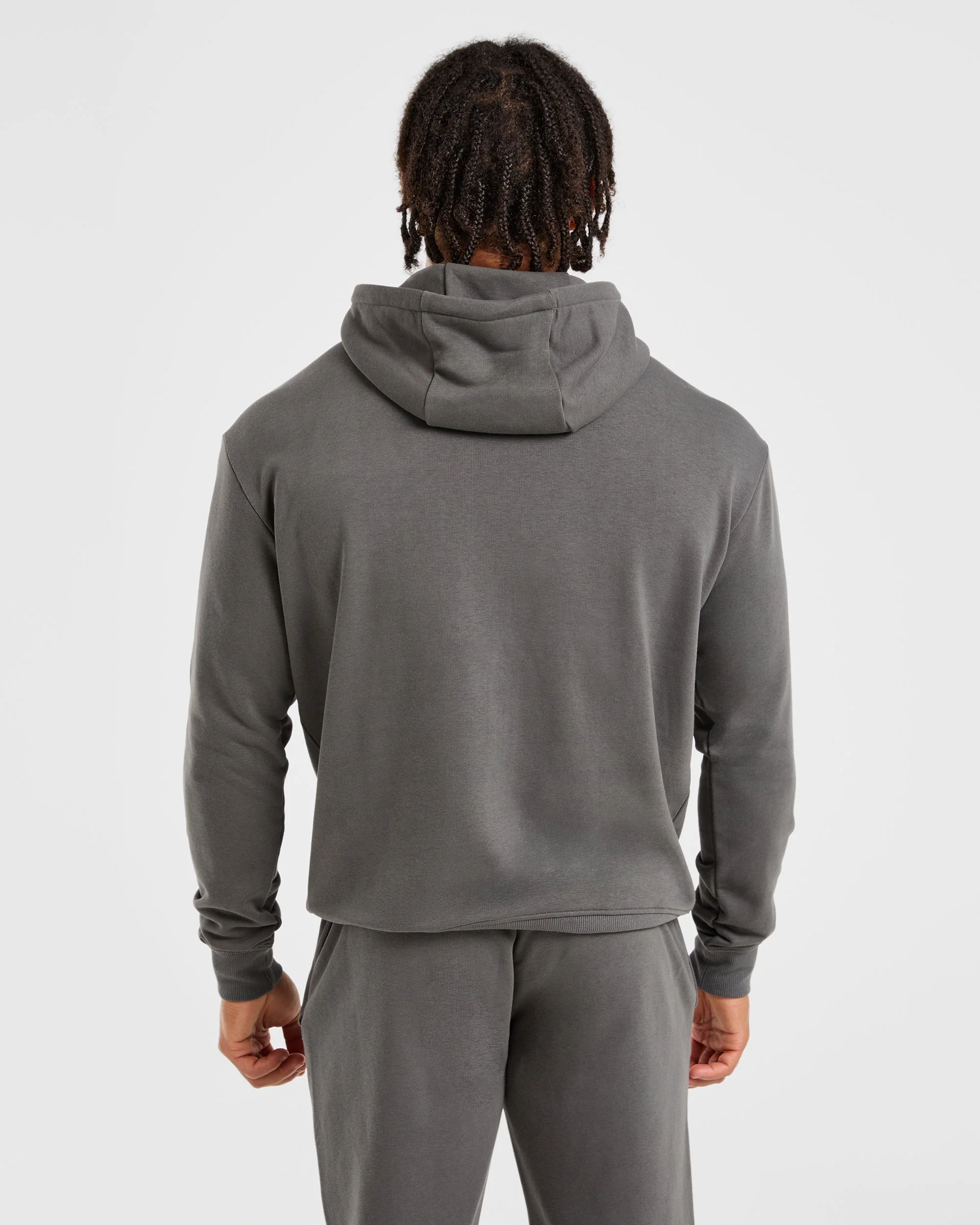 Essential Lightweight Hoodie - Charcoal - Image 2