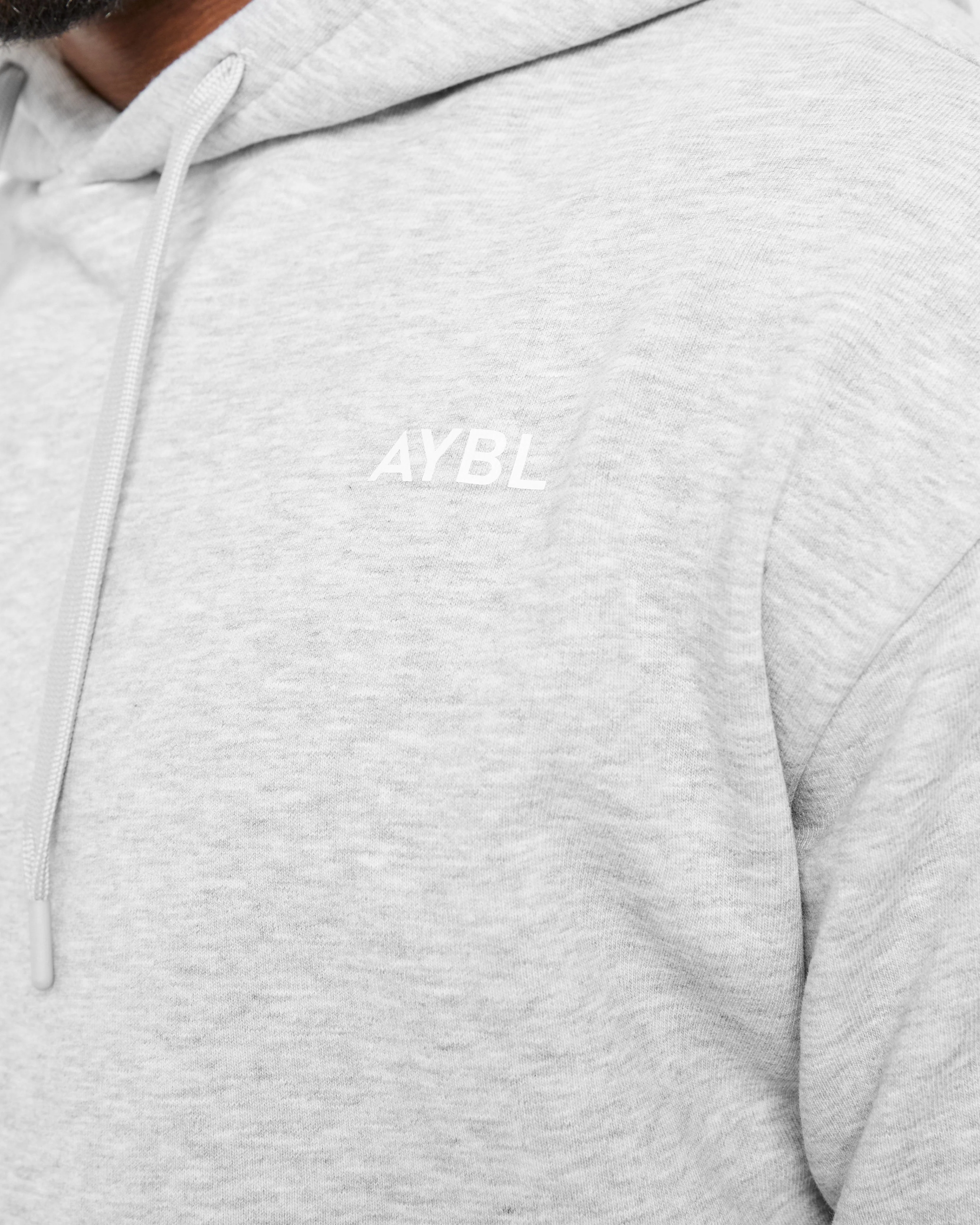 Essential Lightweight Hoodie - Grey Marl - Image 5