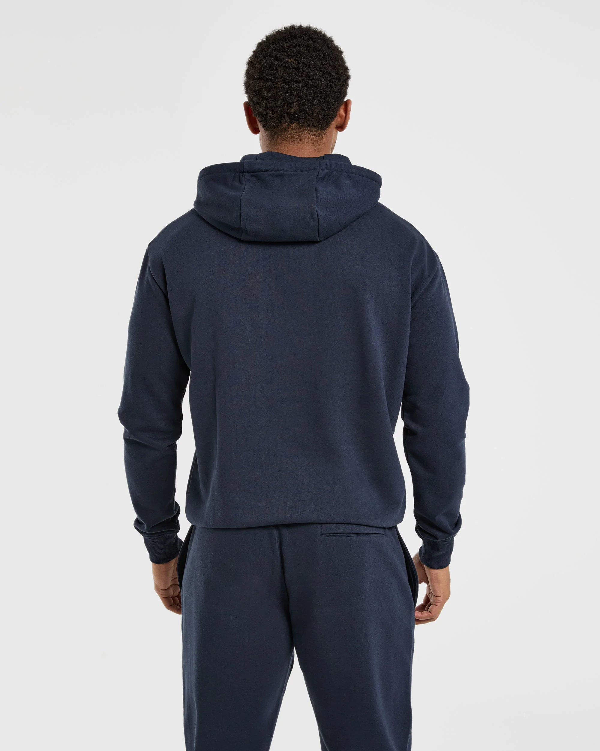 Essential Lightweight Hoodie - Navy - Image 2