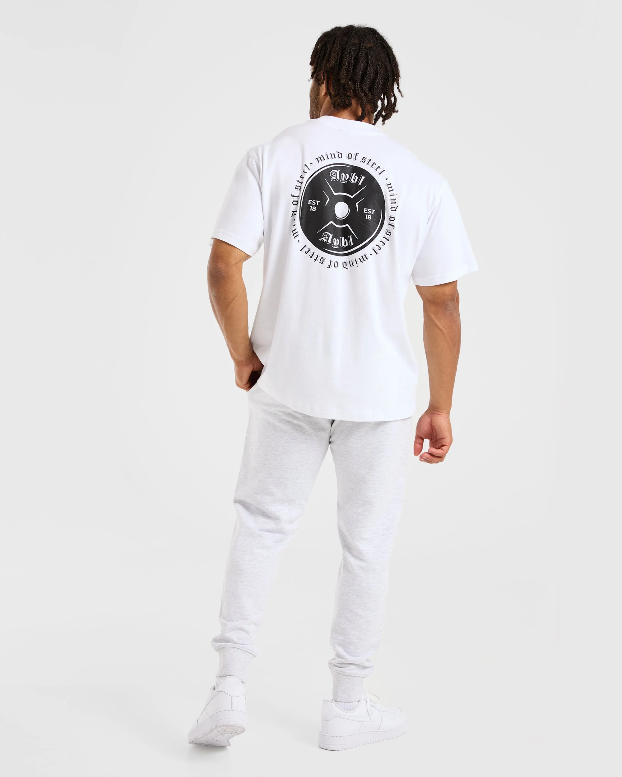 Essential Lightweight Joggers - Grey Marl - Image 4