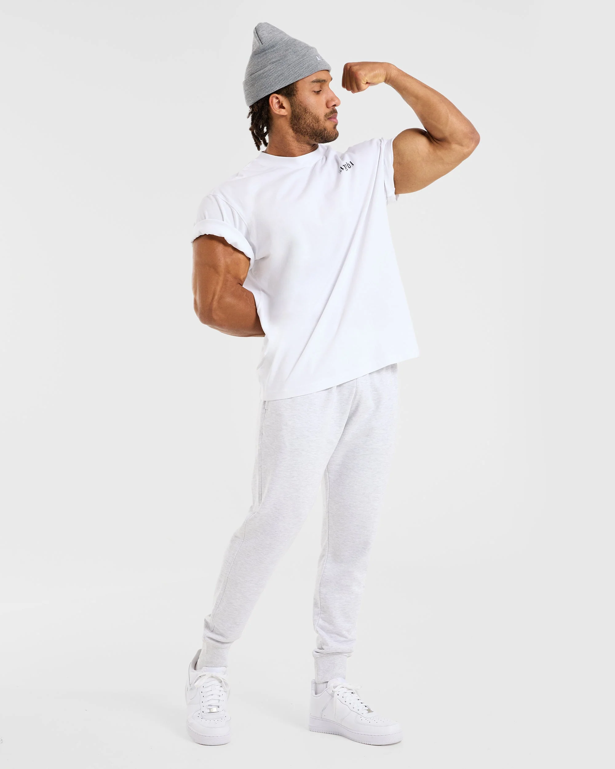 Essential Lightweight Joggers - Grey Marl - Image 8