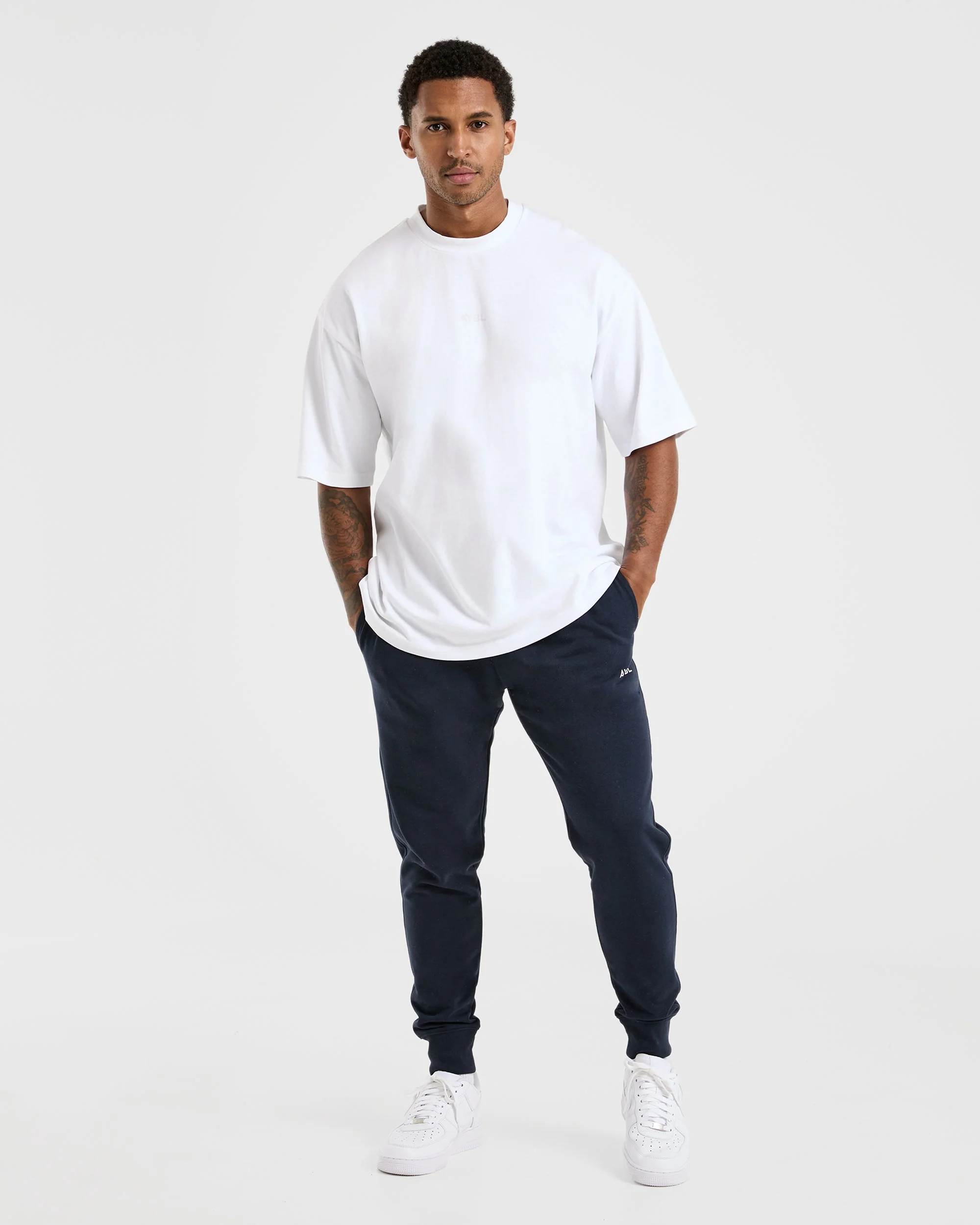Essential Lightweight Joggers - Navy - Image 3