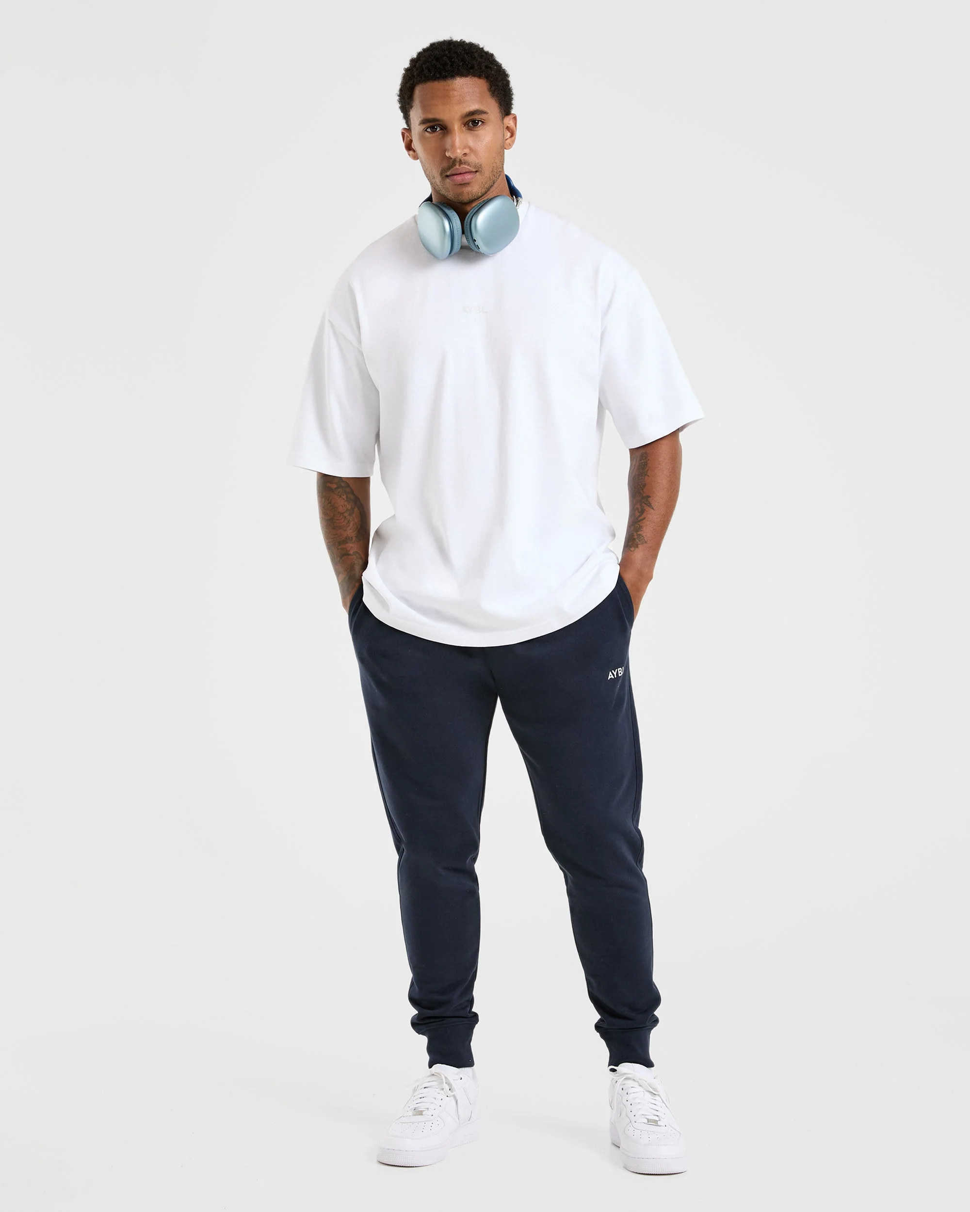 Essential Lightweight Joggers - Navy - Image 7