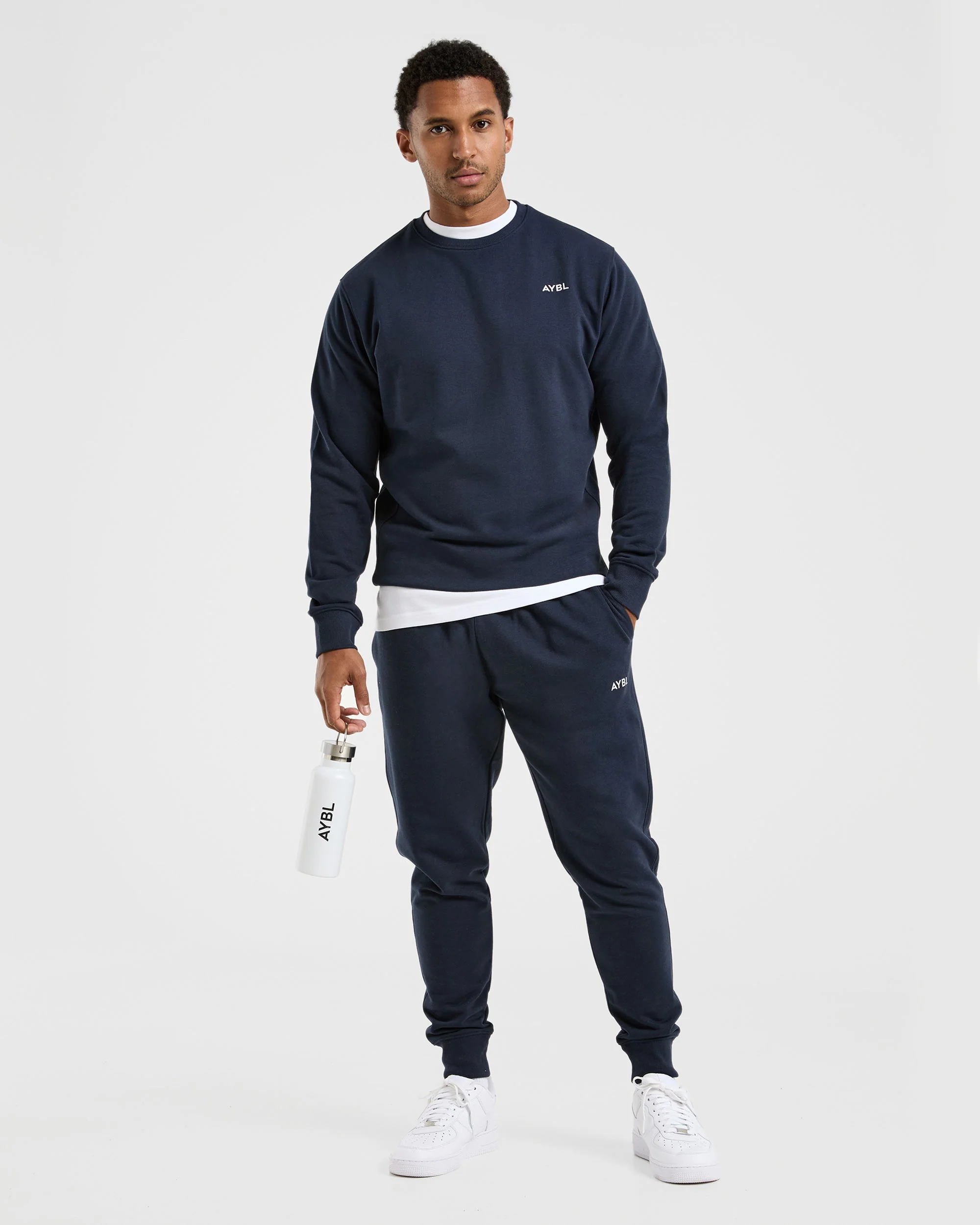 Essential Lightweight Joggers - Navy - Image 8