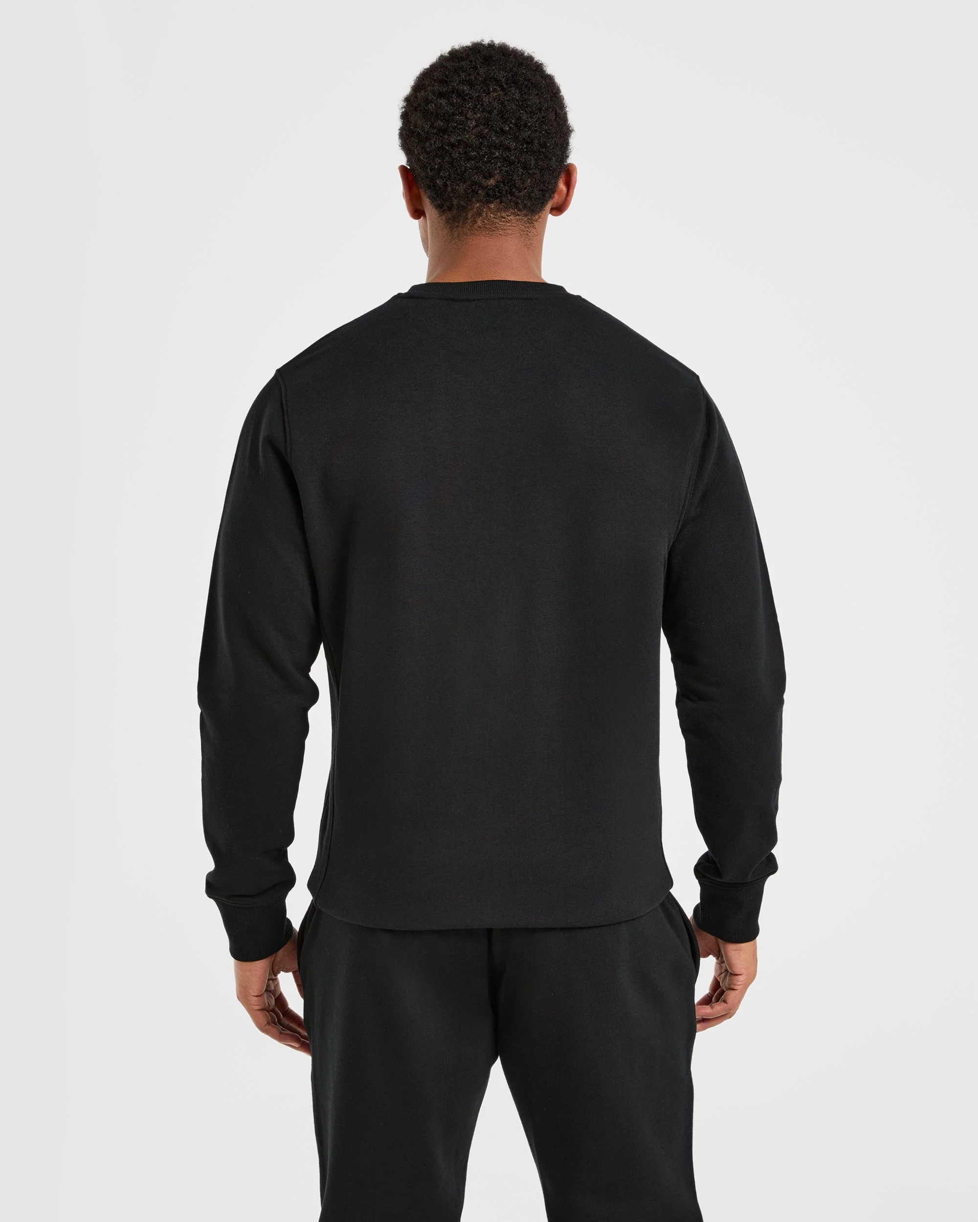 Essential Lightweight Sweater - Black - Image 2