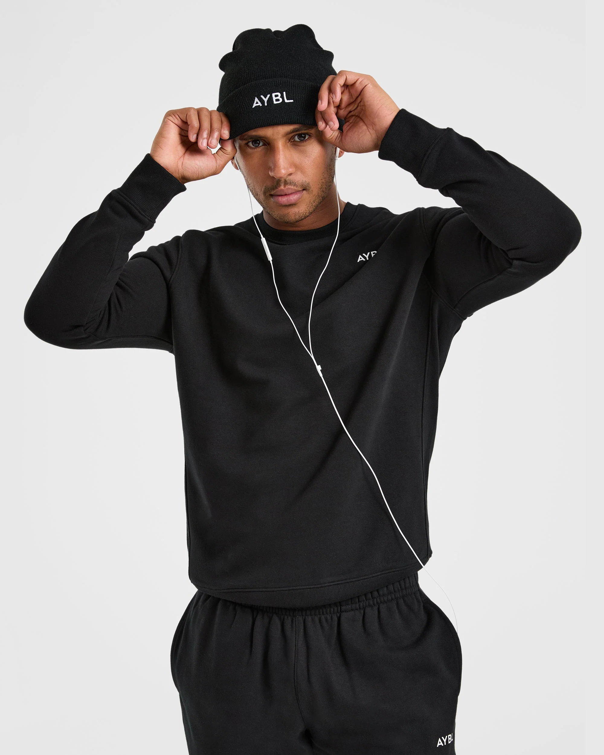 Essential Lightweight Sweater - Black - Image 7