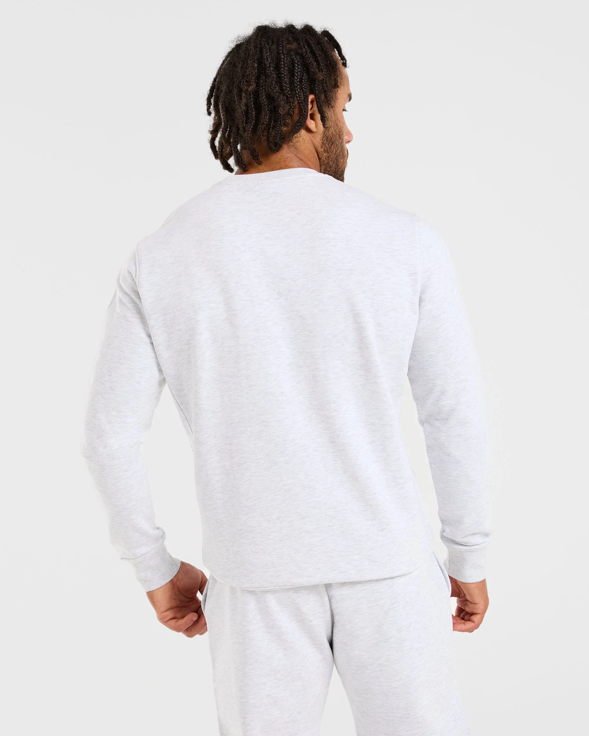 Essential Lightweight Sweater - Grey Marl - Image 2