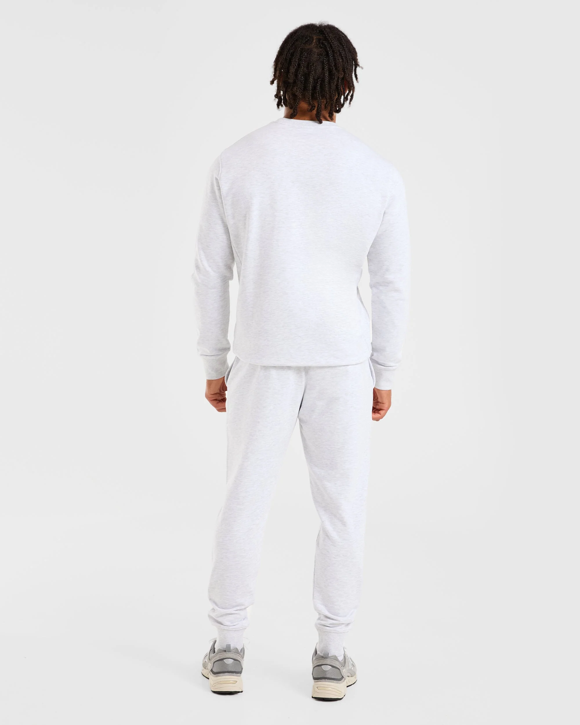 Essential Lightweight Sweater - Grey Marl - Image 4