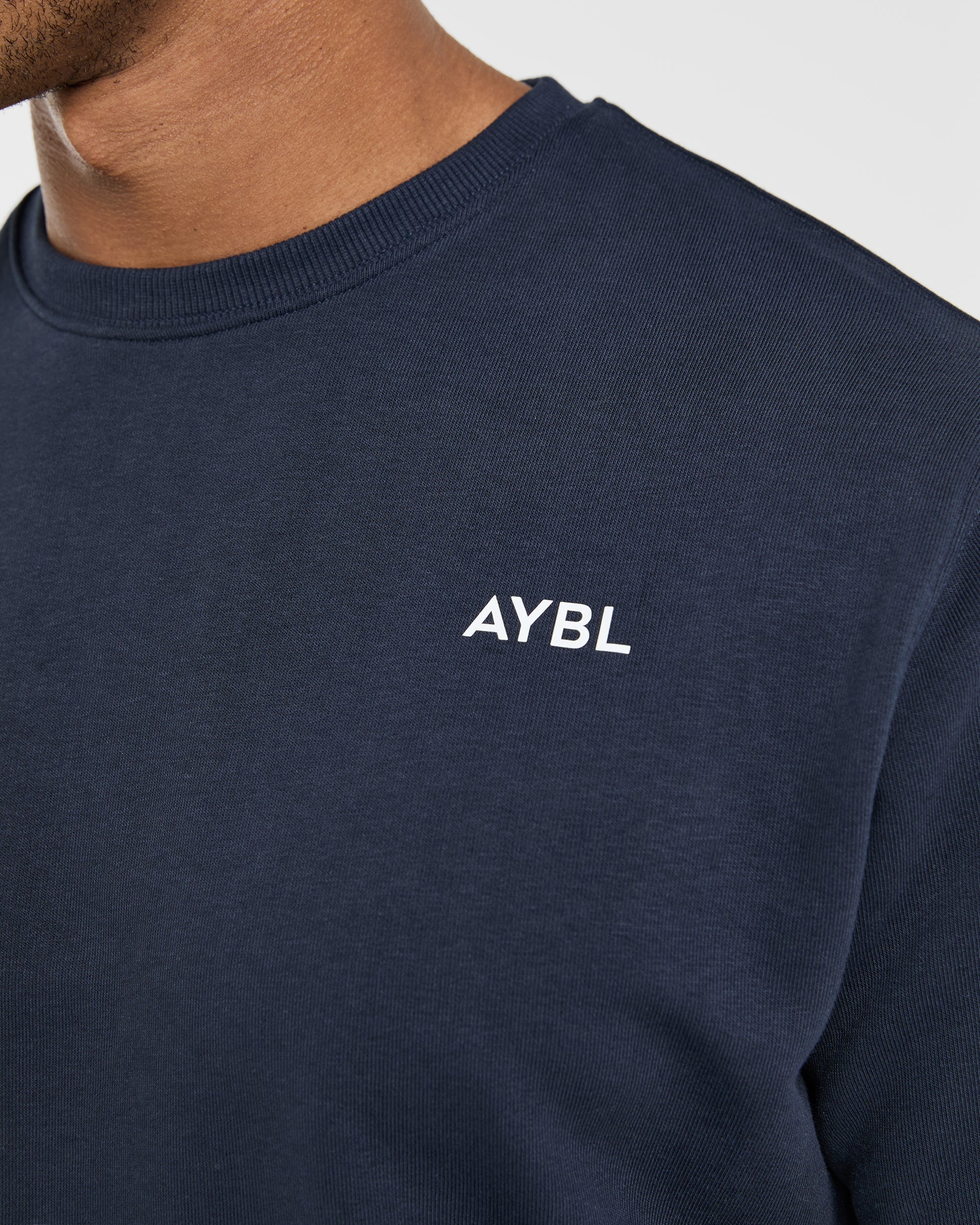 Essential Lightweight Sweater - Navy - Image 5