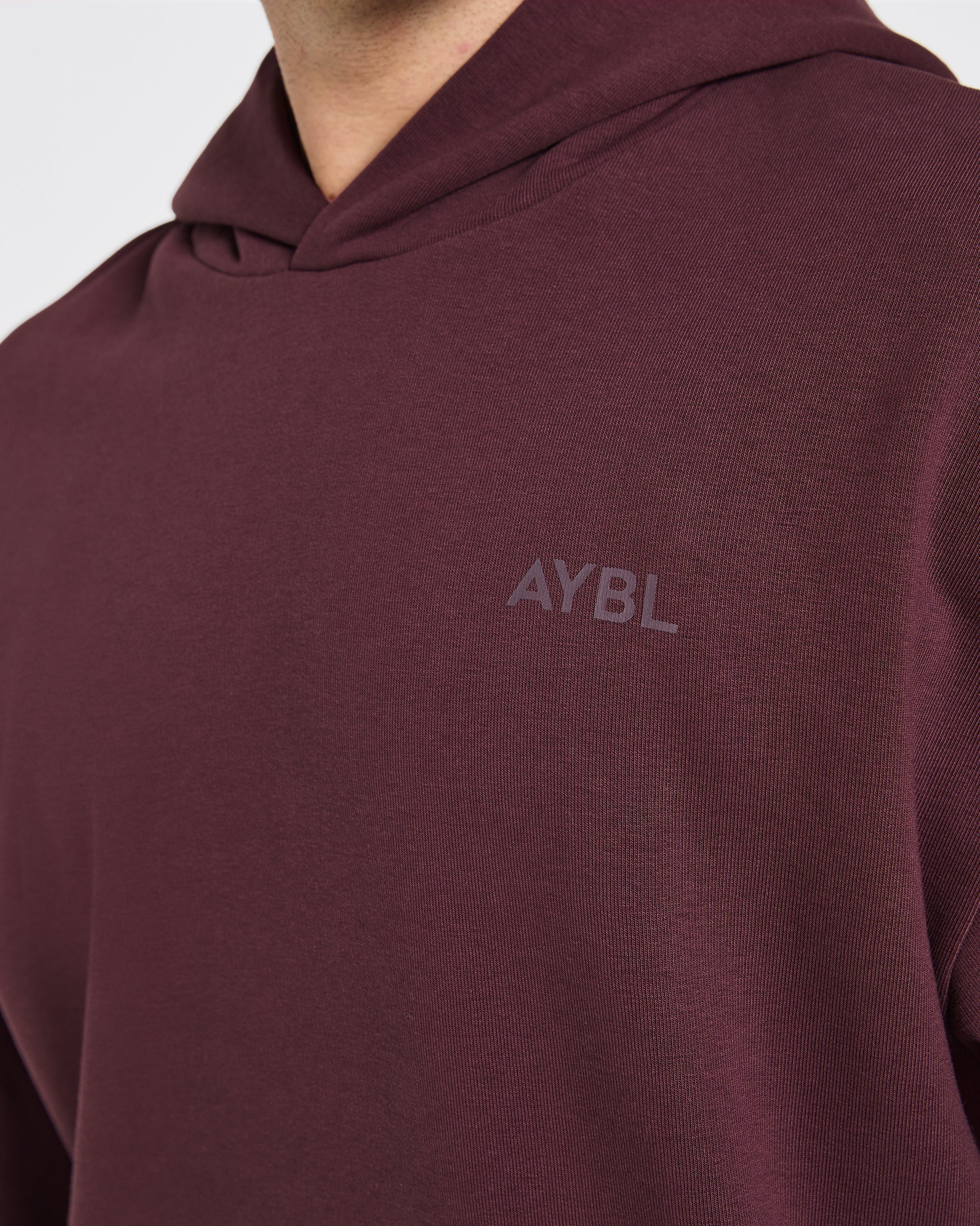 Essential Oversized Graphic Hoodie - Dusty Plum - Image 5