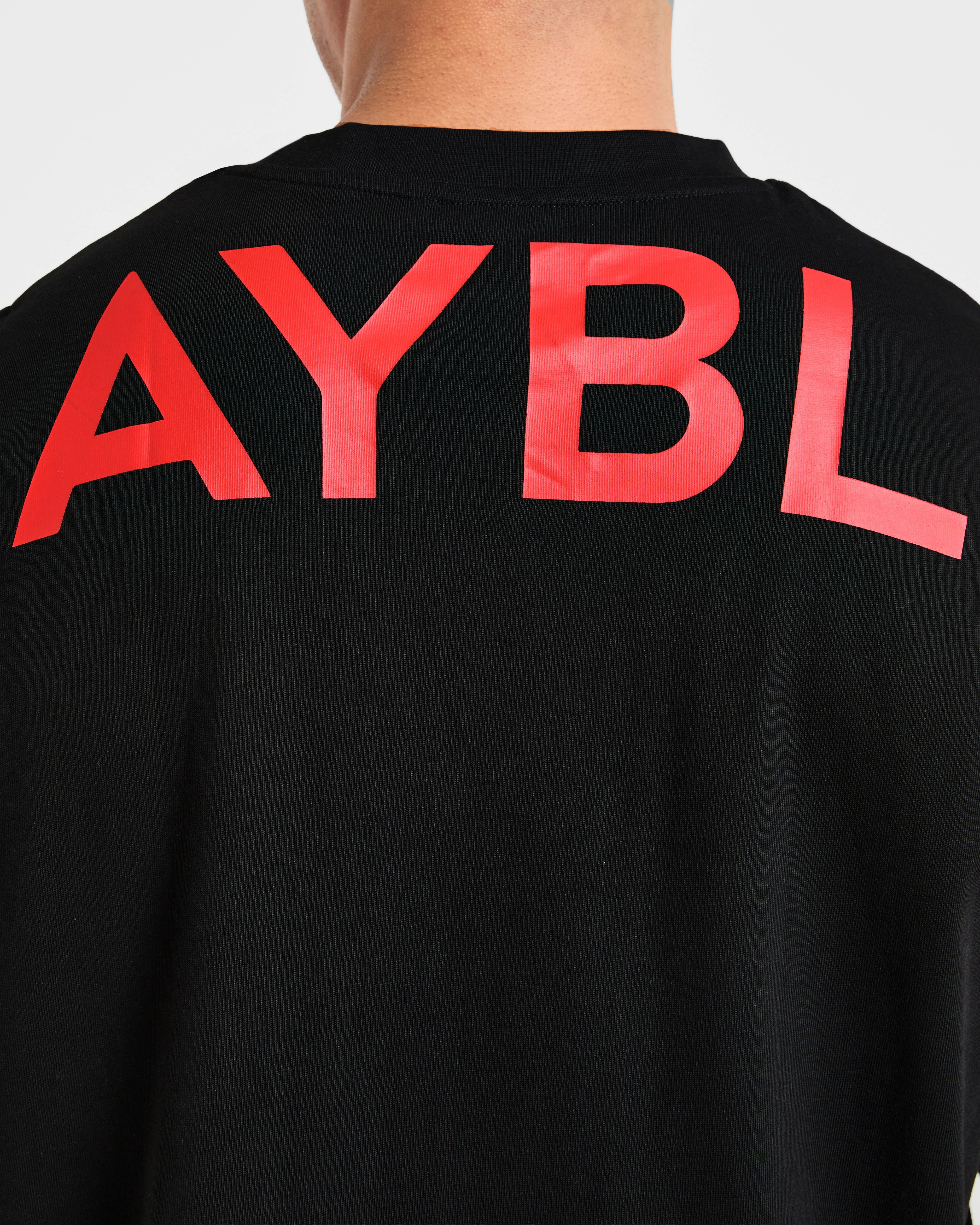 Essential Oversized Graphic Tank - Black/Red - Image 6