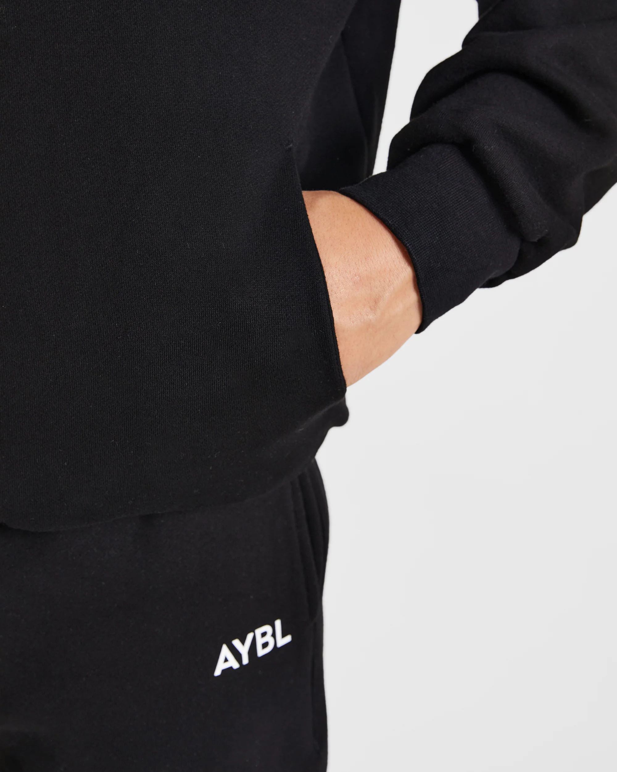 Essential Oversized Hoodie - Black - Image 5