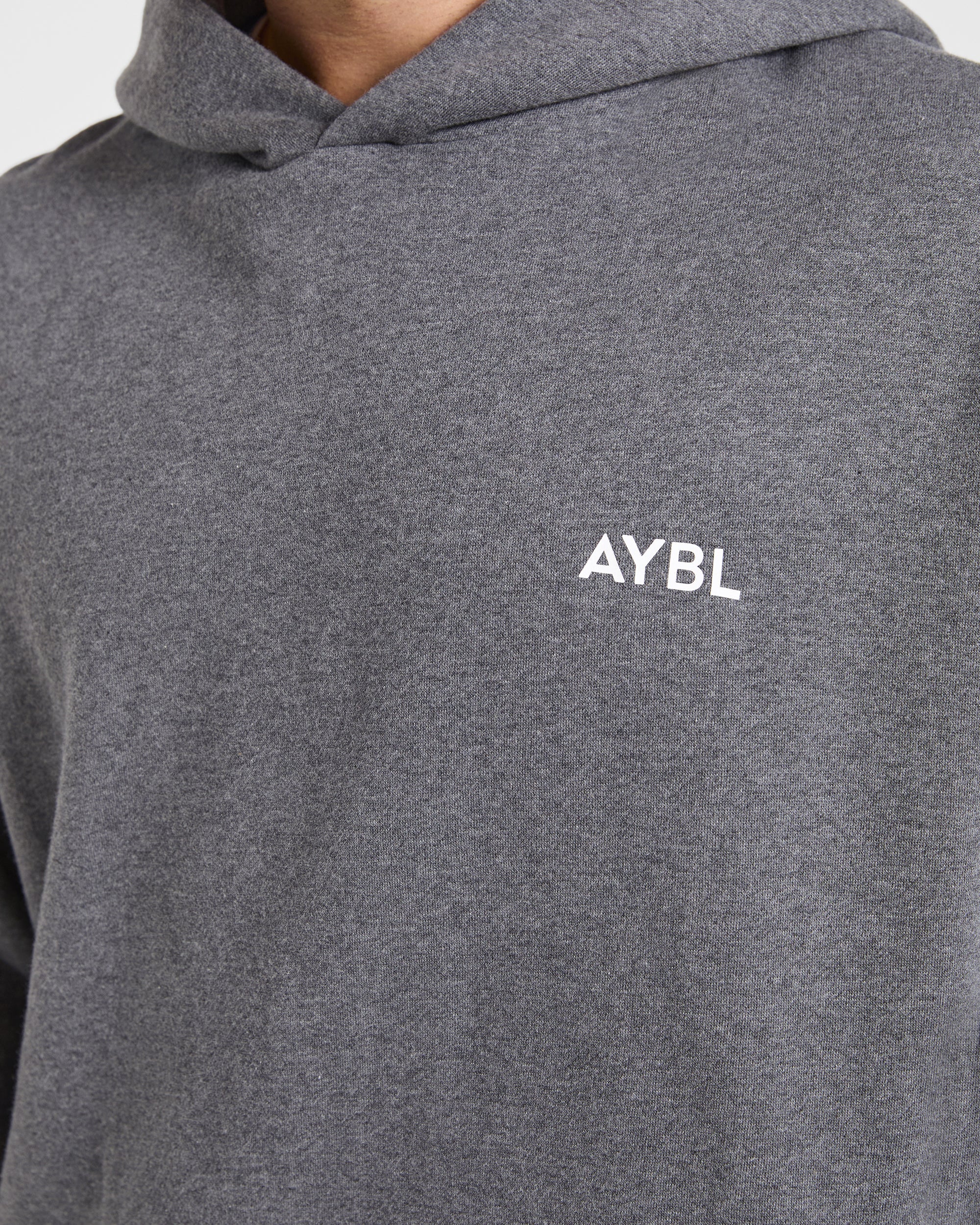 Essential Oversized Hoodie - Charcoal Marl - Image 6