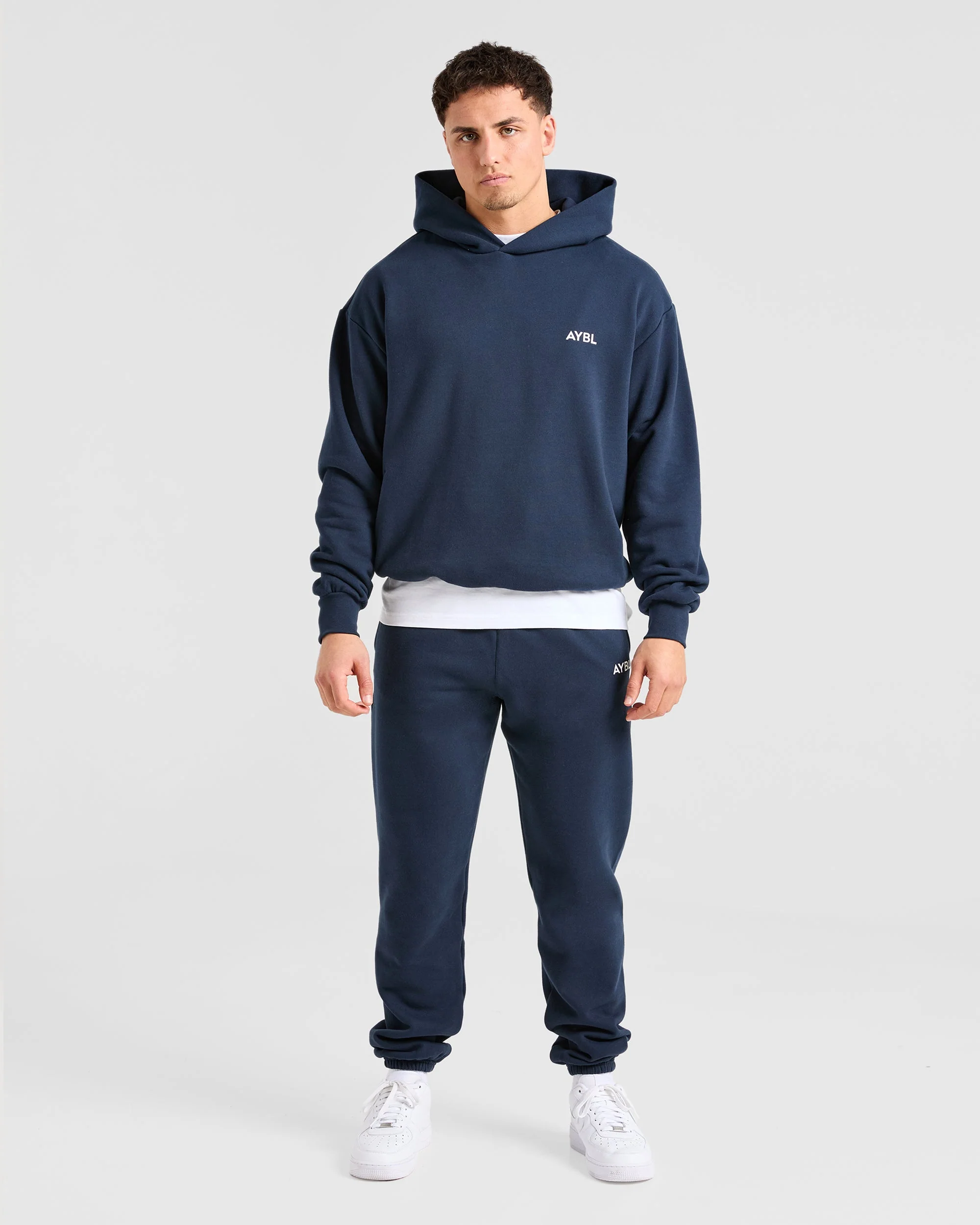 Essential Oversized Hoodie - Navy - Image 3