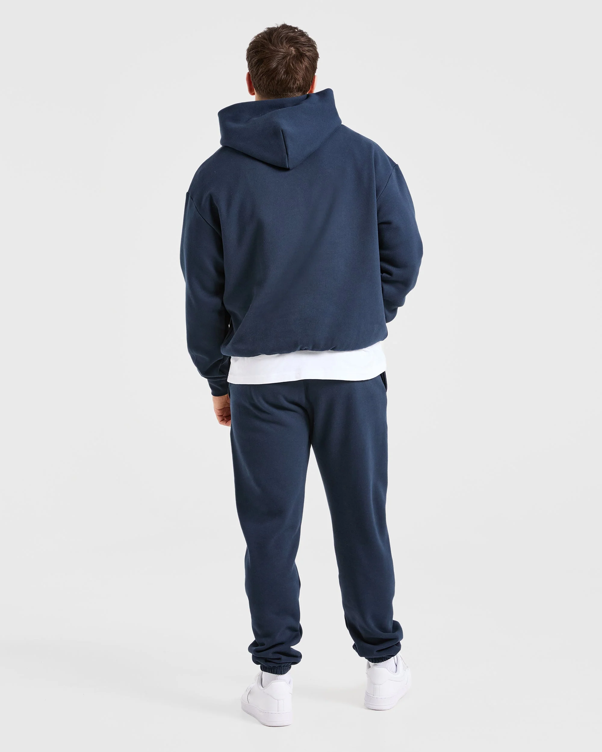 Essential Oversized Hoodie - Navy - Image 4
