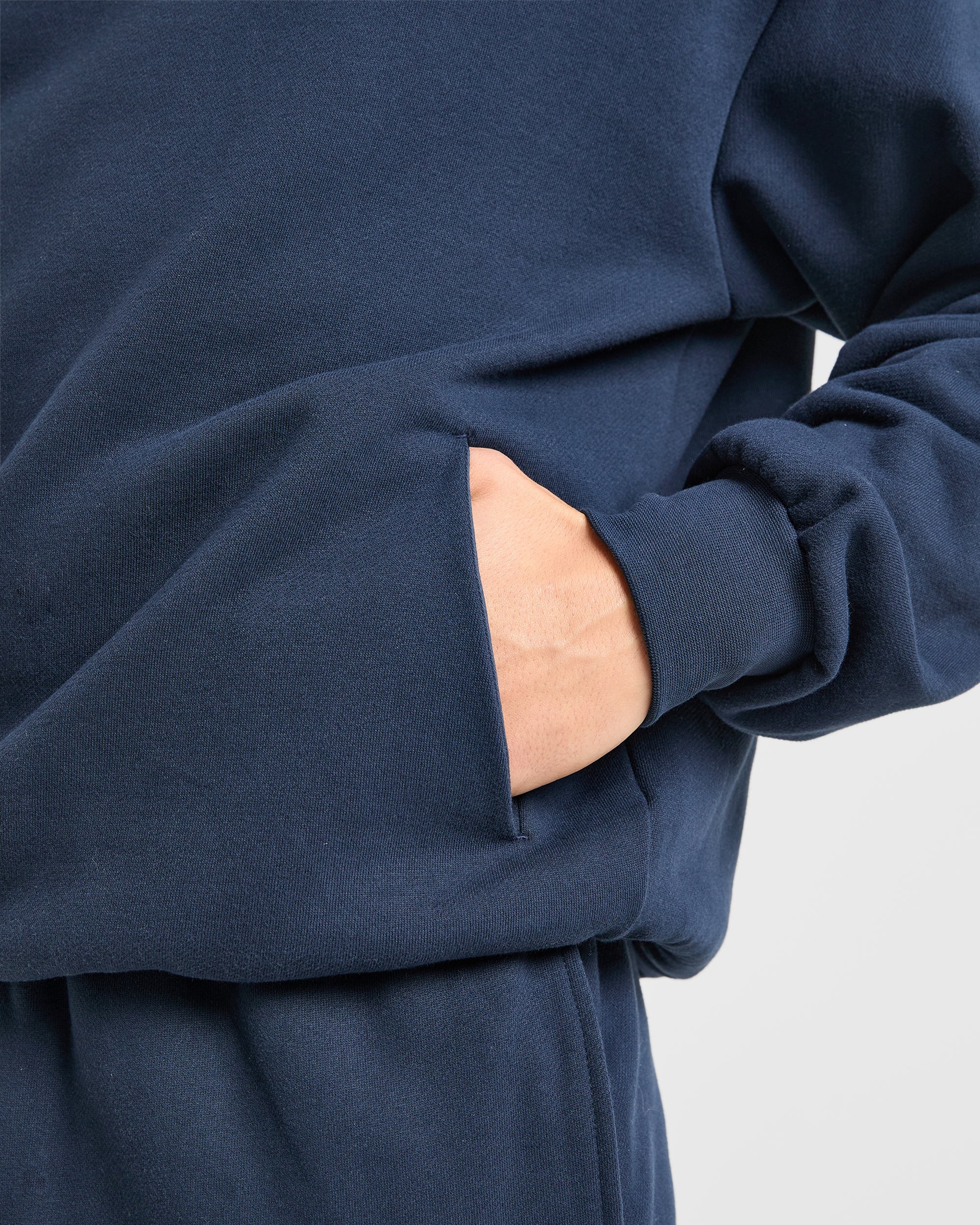 Essential Oversized Hoodie - Navy - Image 6