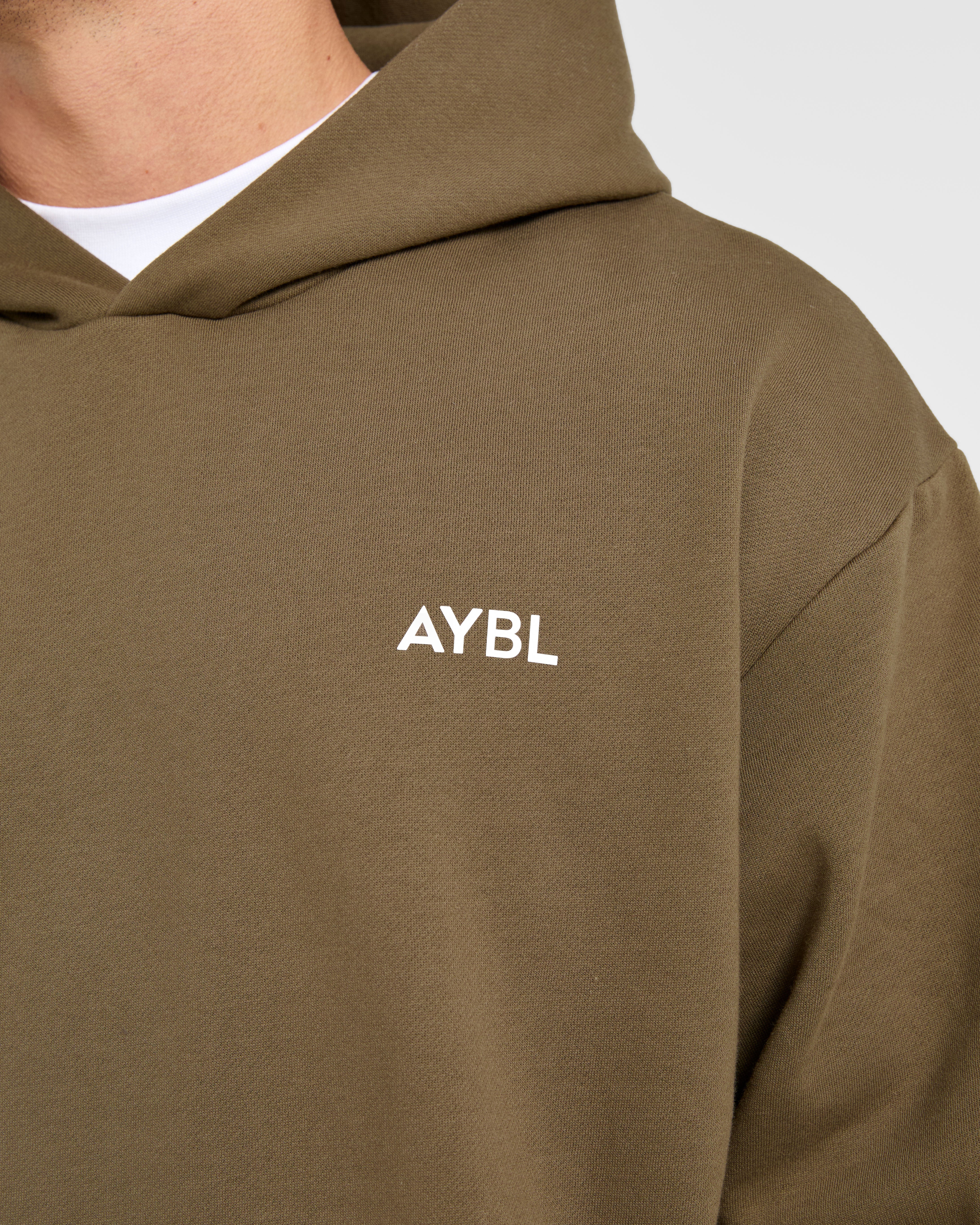 Essential Oversized Hoodie - Olive Green - Image 5