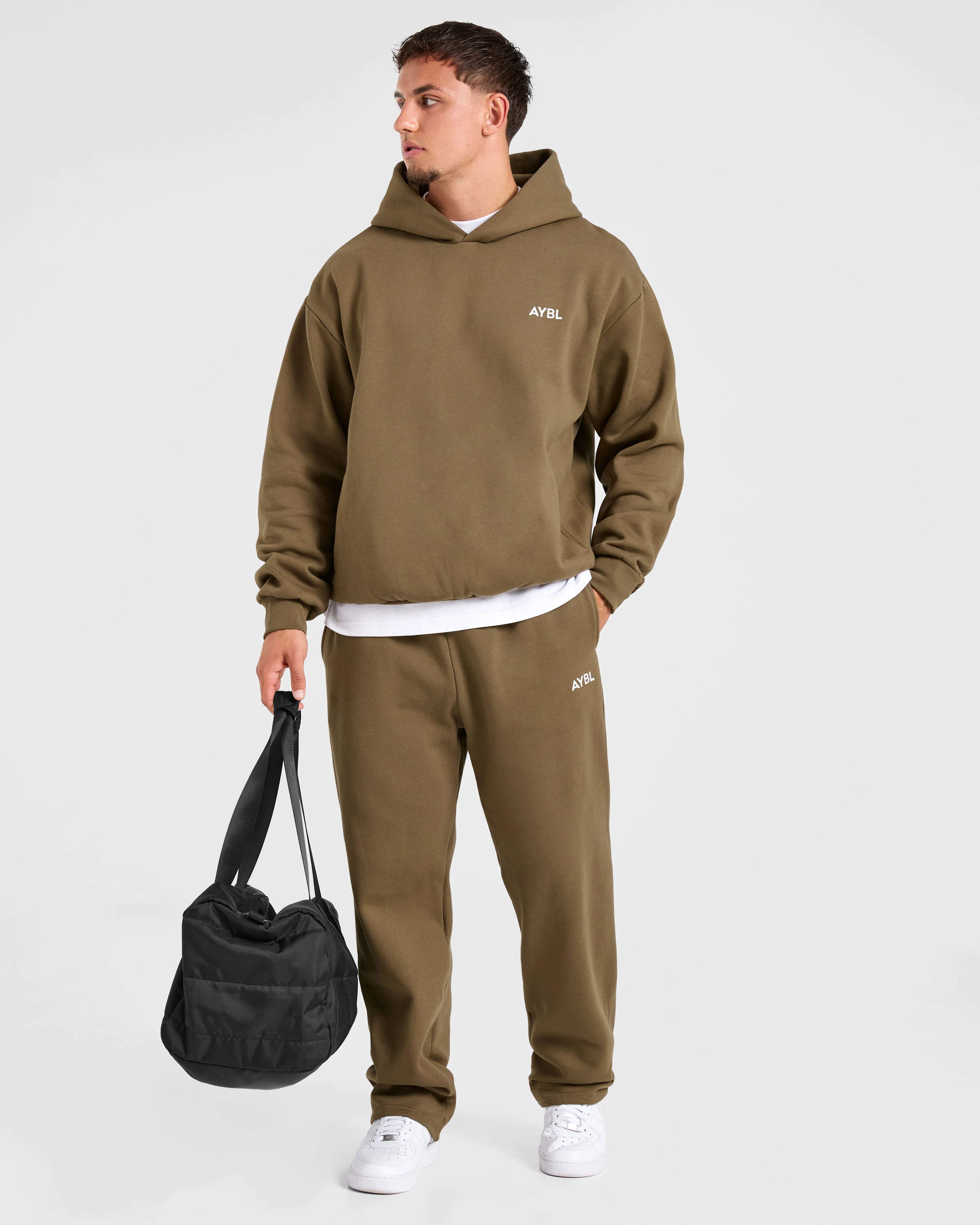 Essential Oversized Hoodie - Olive Green - Image 7