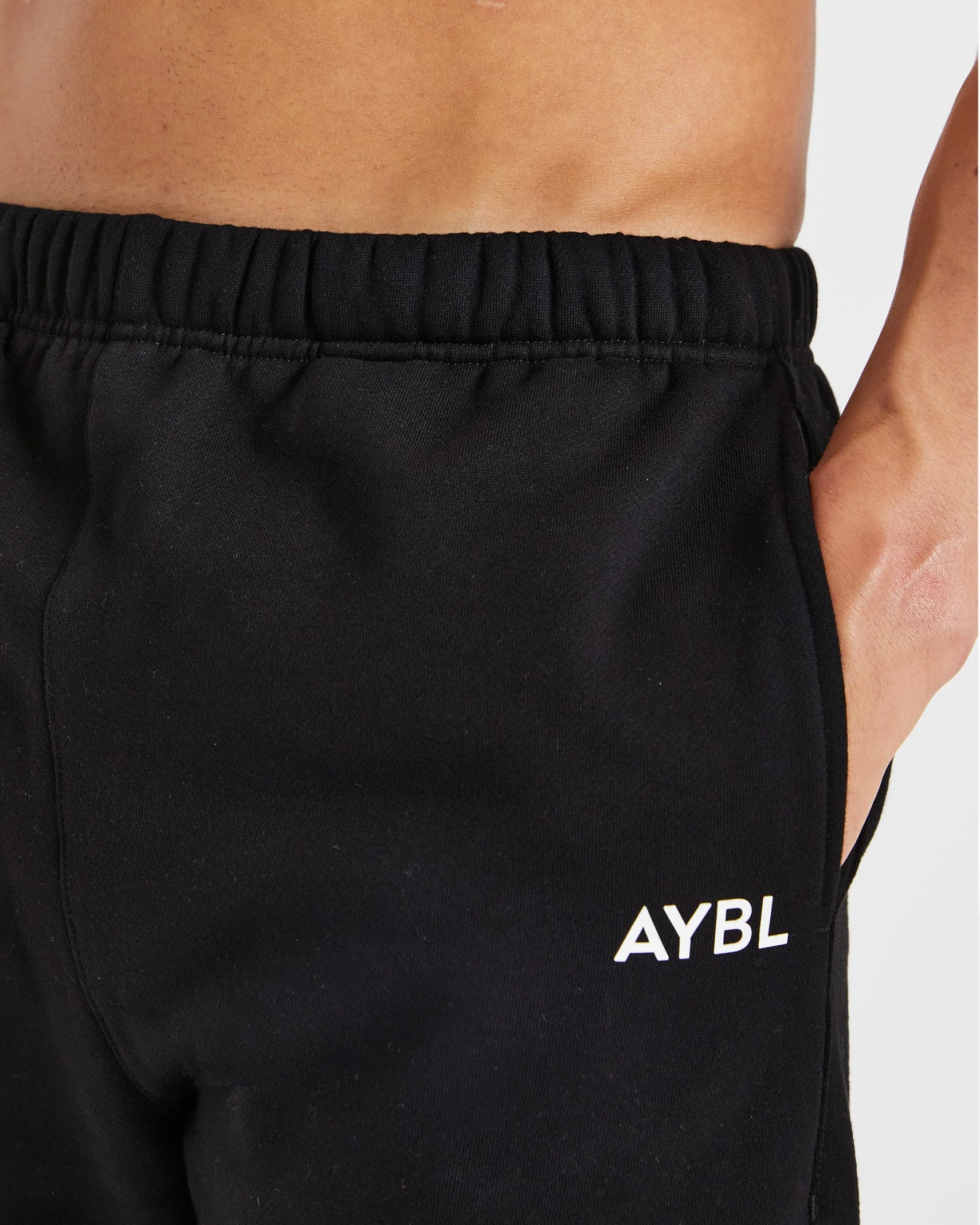 Essential Oversized Joggers - Black - Image 6