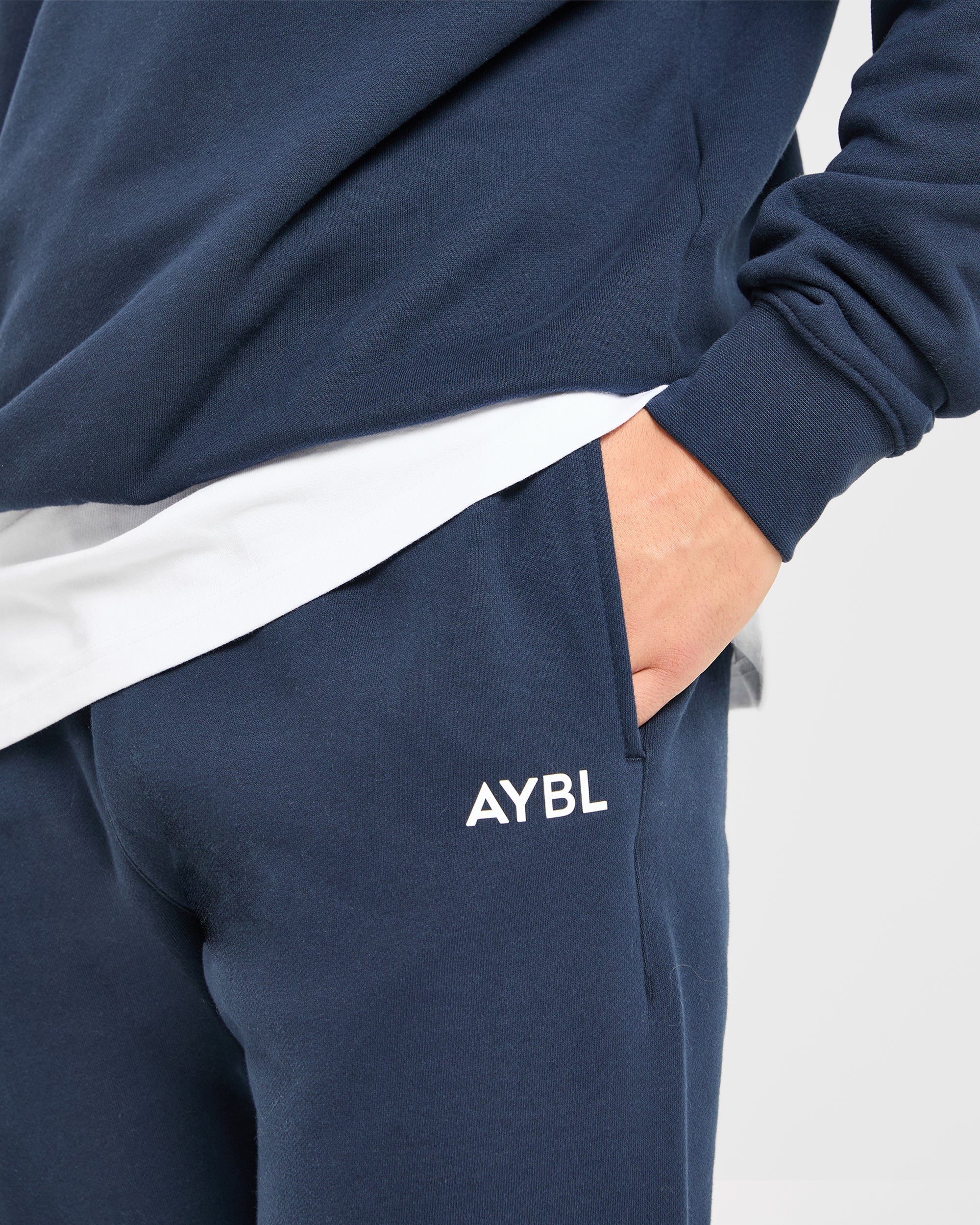 Essential Oversized Joggers - Navy - Image 5