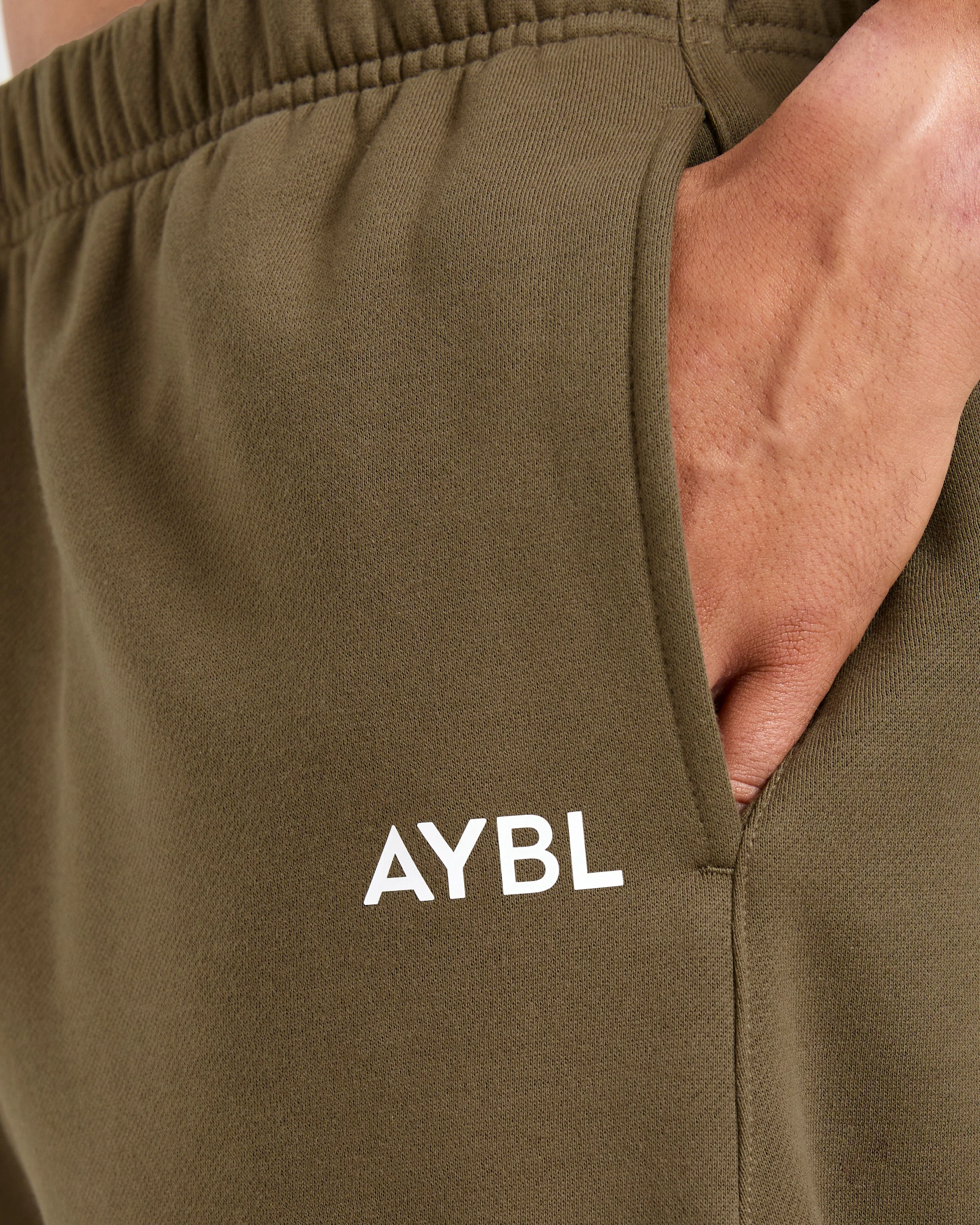 Essential Oversized Joggers- Olive Green - Image 6