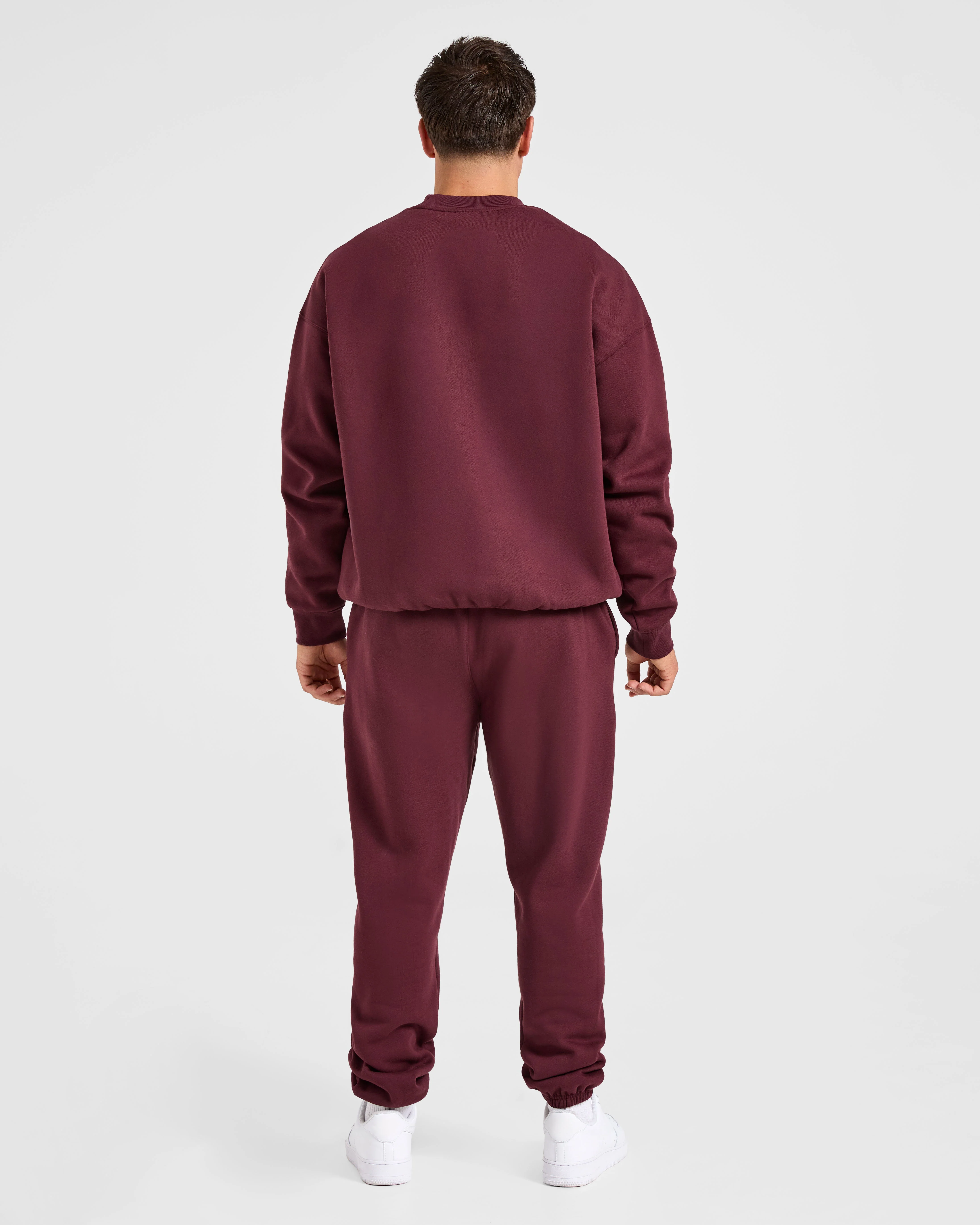 Essential Oversized Sweater - Burgundy Red - Image 4