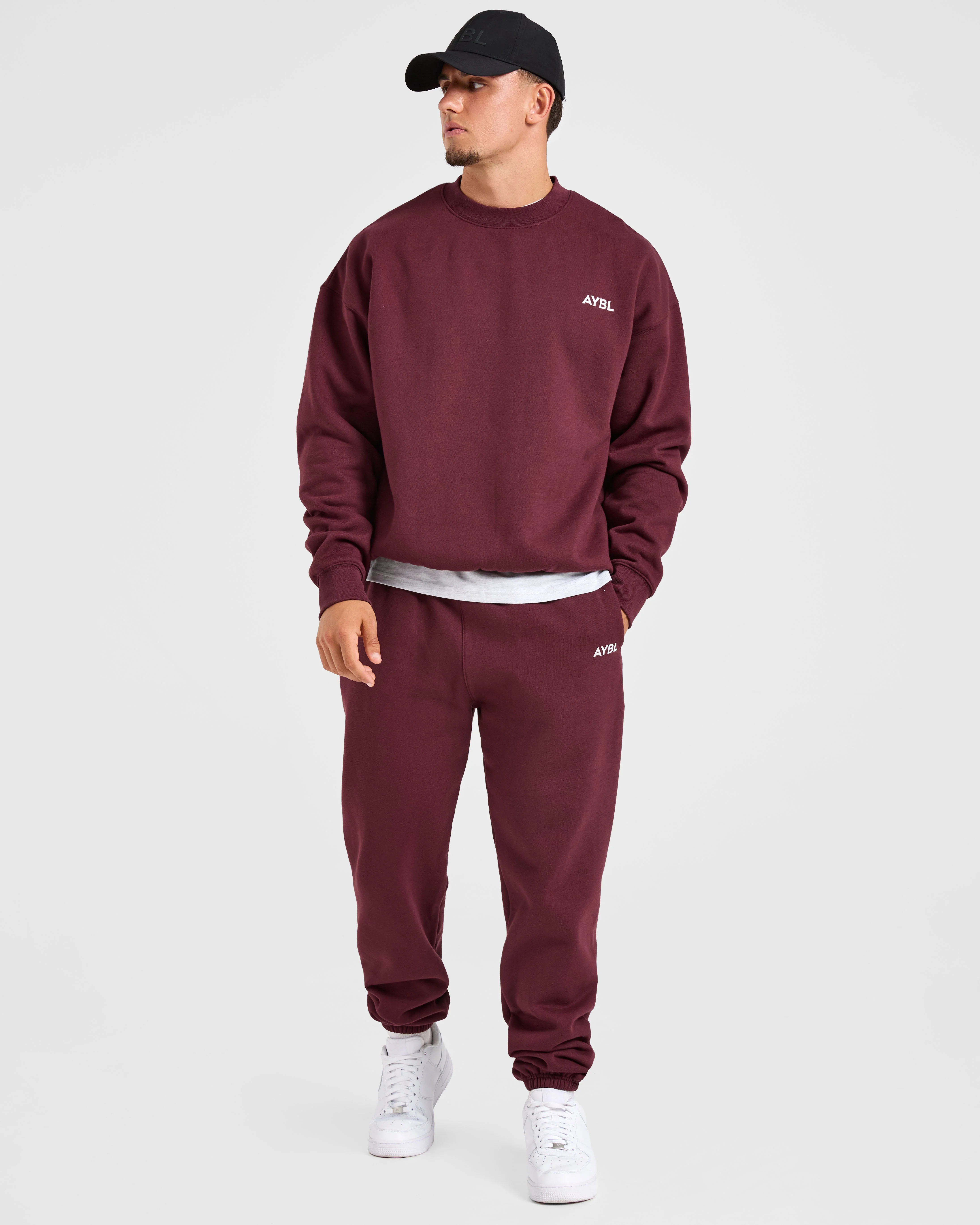 Essential Oversized Sweater - Burgundy Red - Image 7
