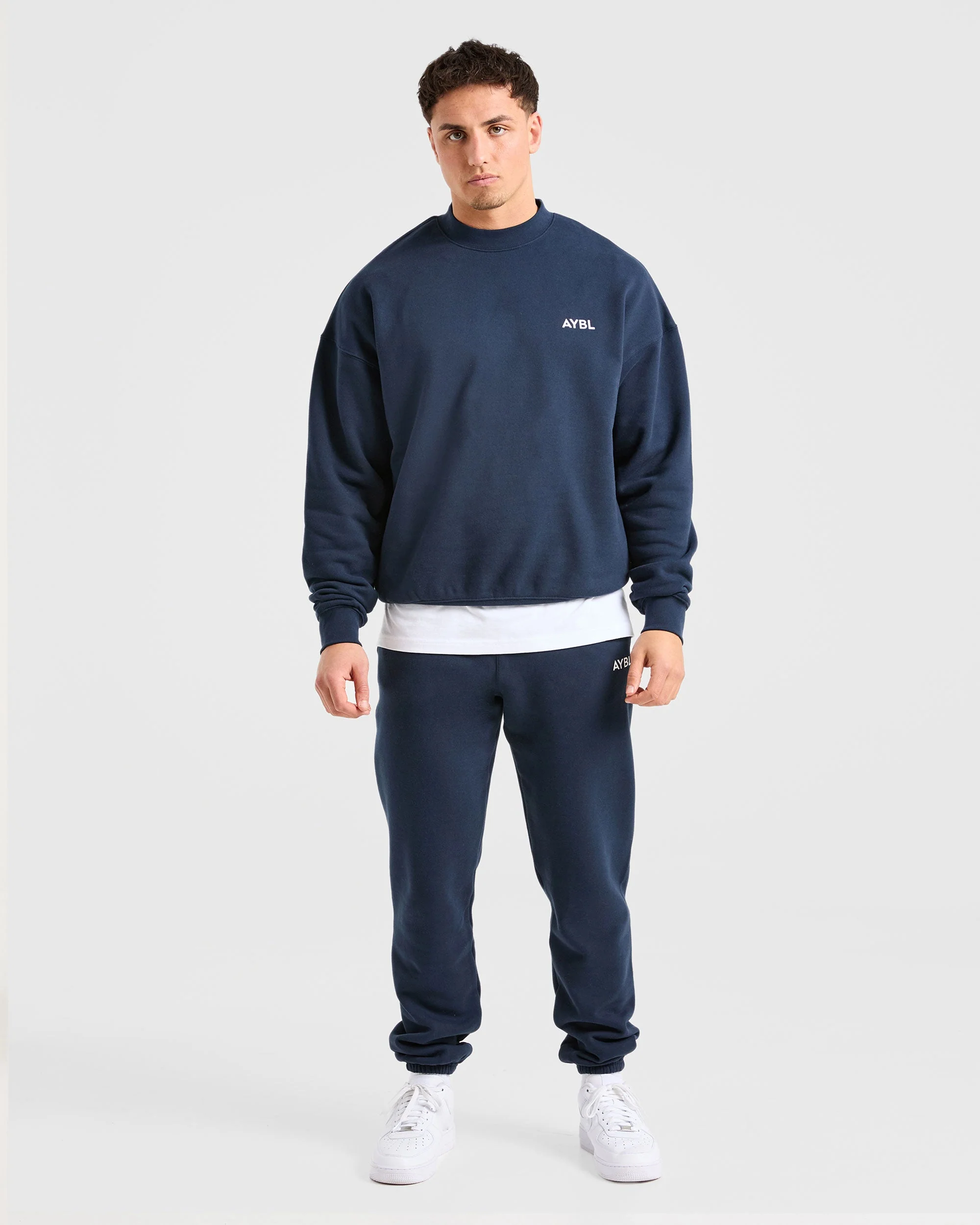 Essential Oversized Sweater - Navy - Image 3