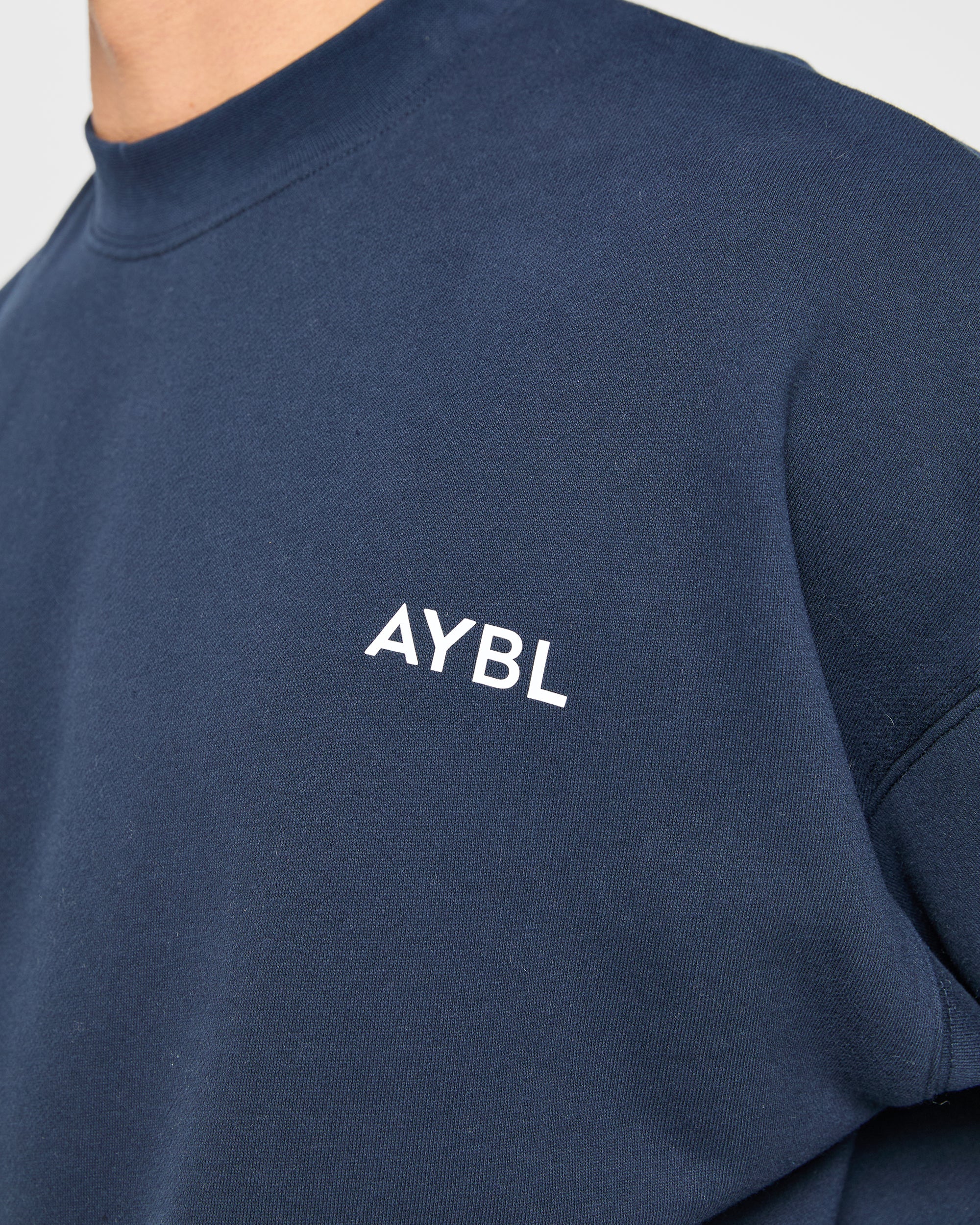 Essential Oversized Sweater - Navy - Image 5
