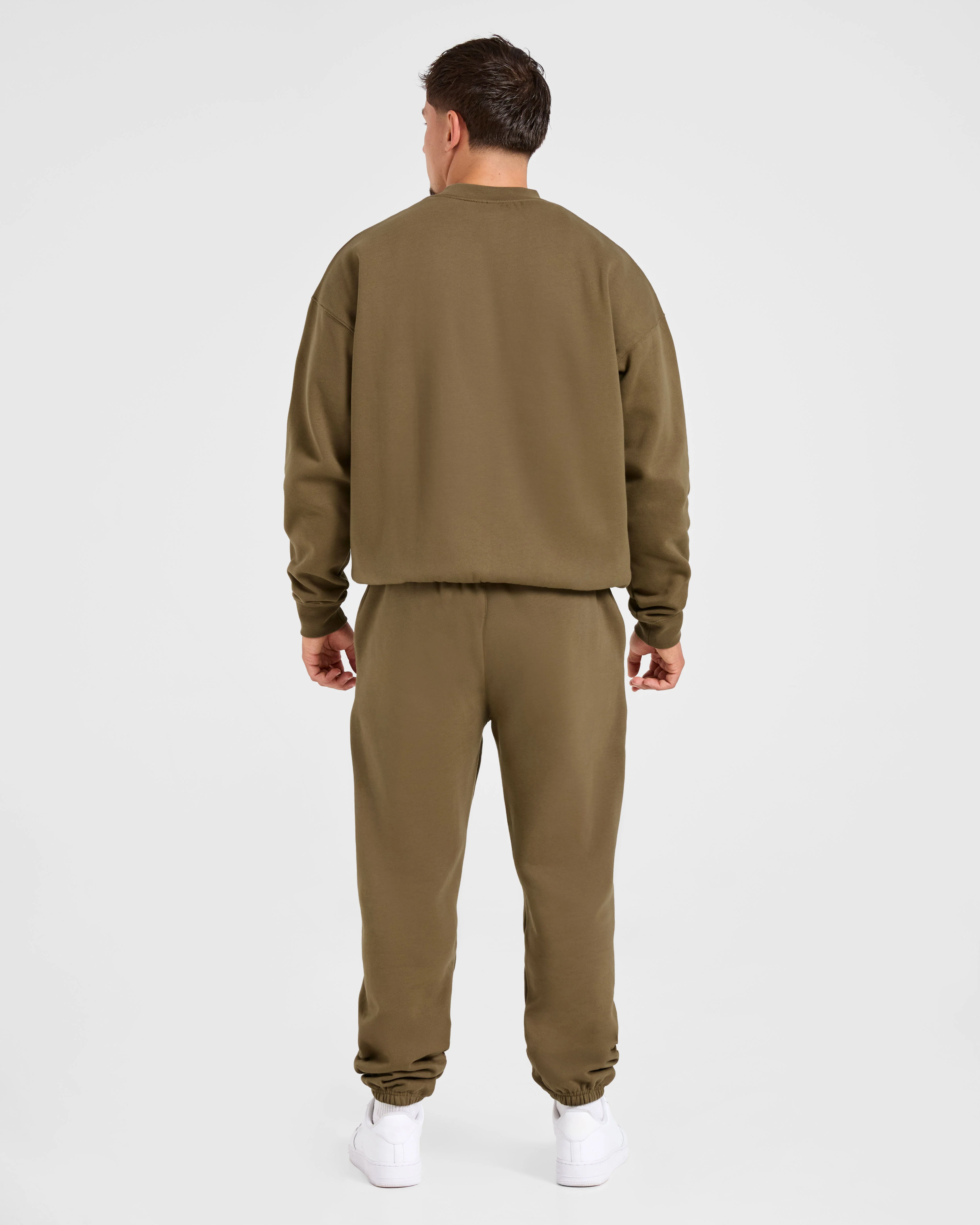 Essential Oversized Sweater - Olive Green - Image 4
