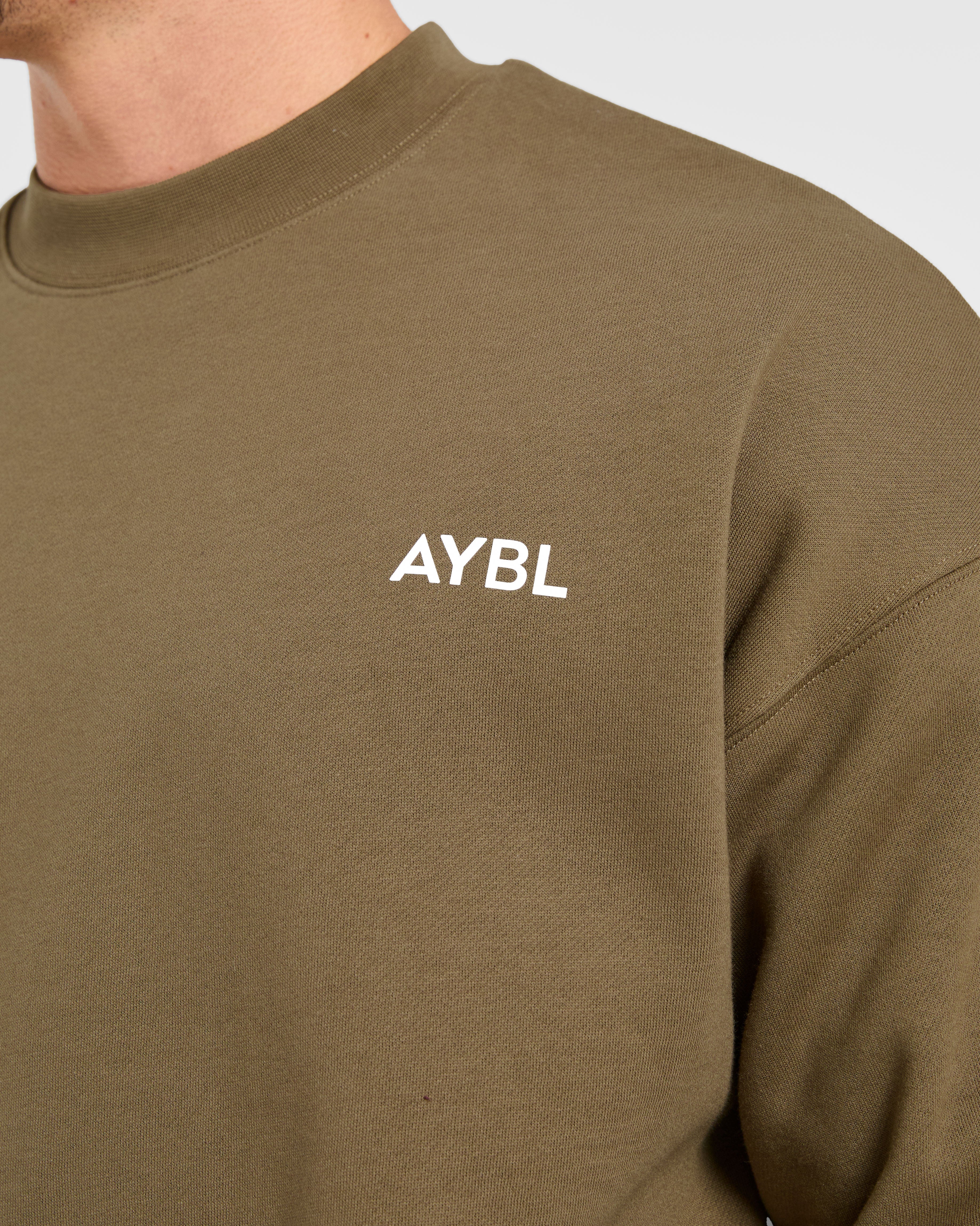 Essential Oversized Sweater - Olive Green - Image 5