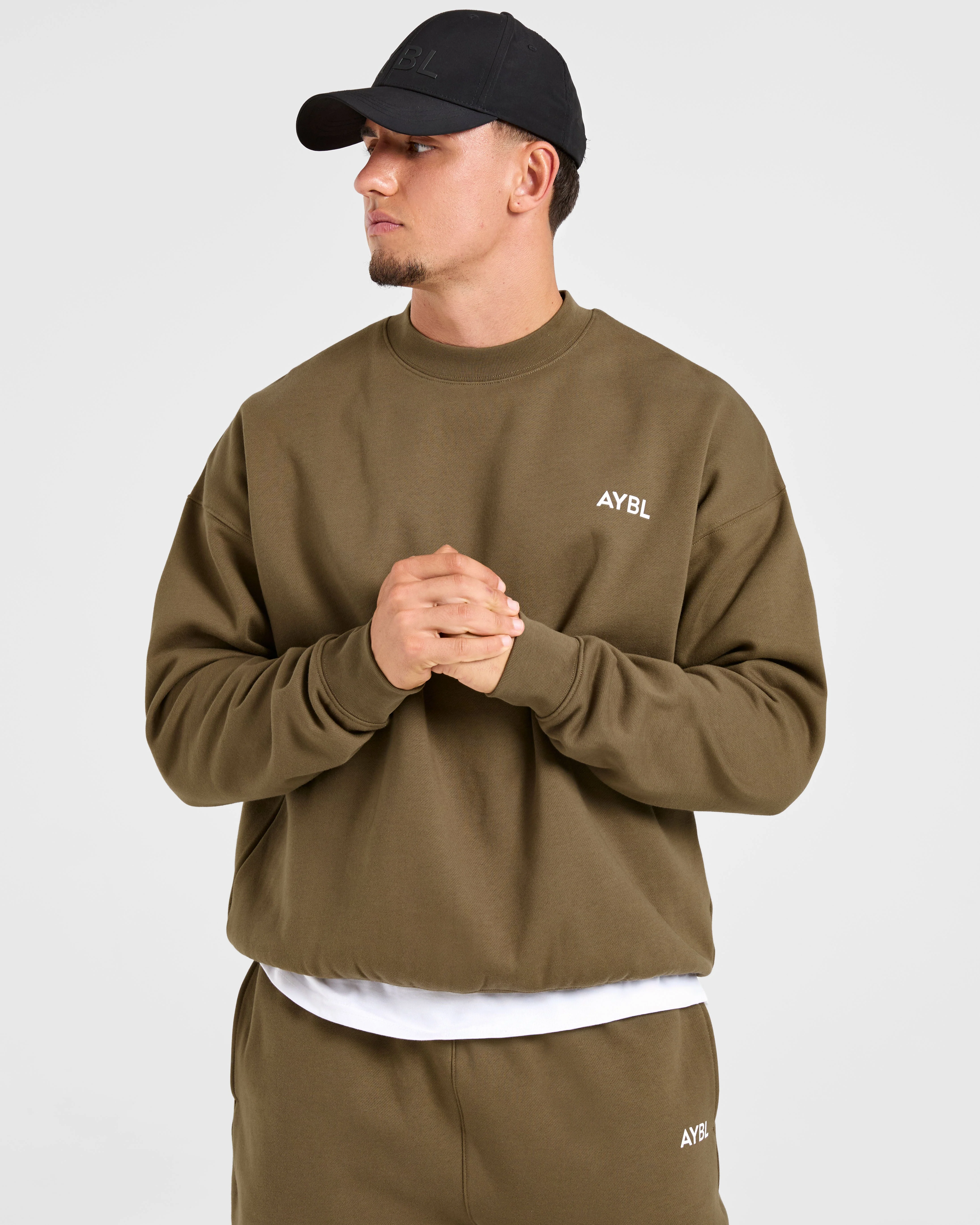 Essential Oversized Sweater - Olive Green - Image 7