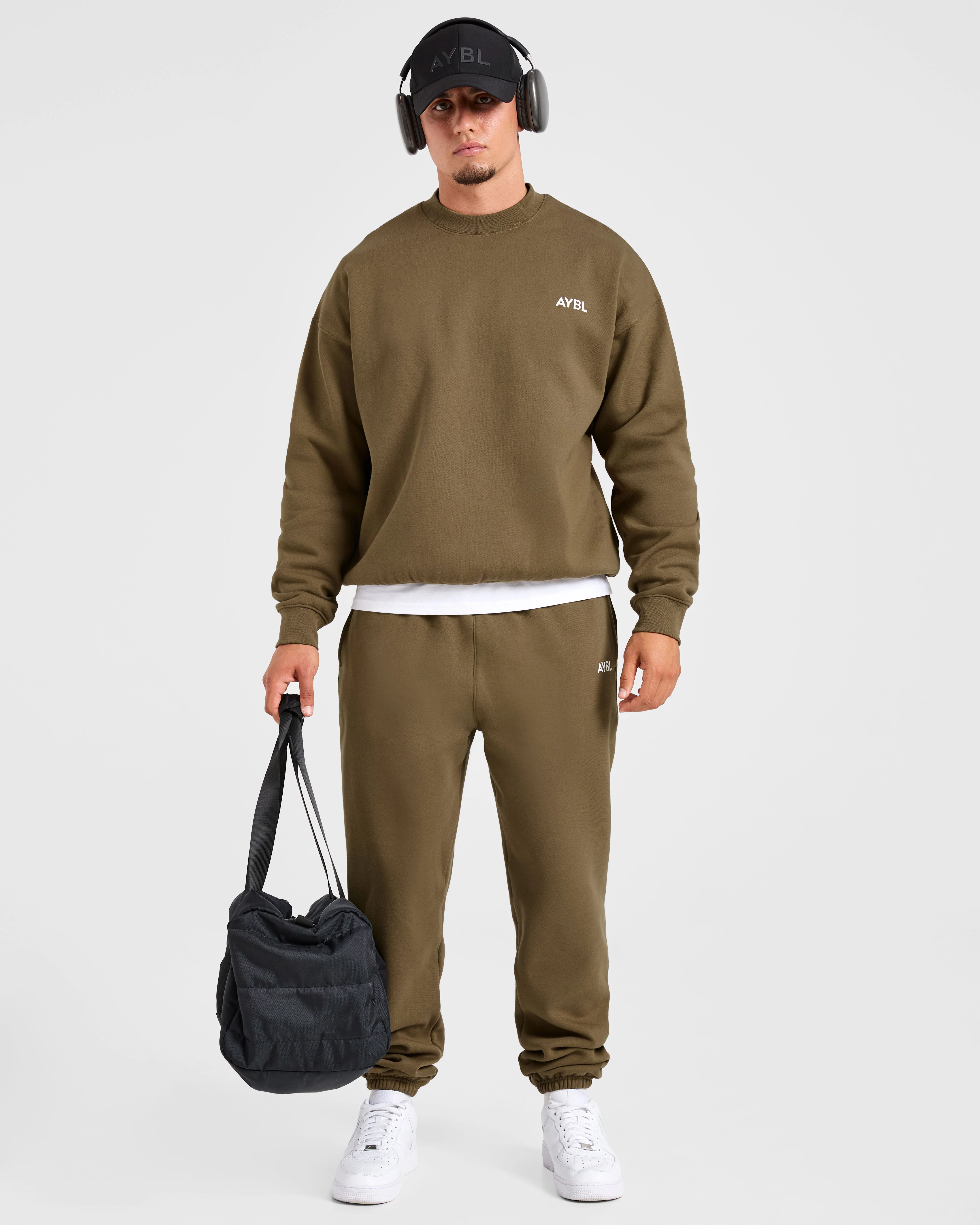 Essential Oversized Sweater - Olive Green - Image 8
