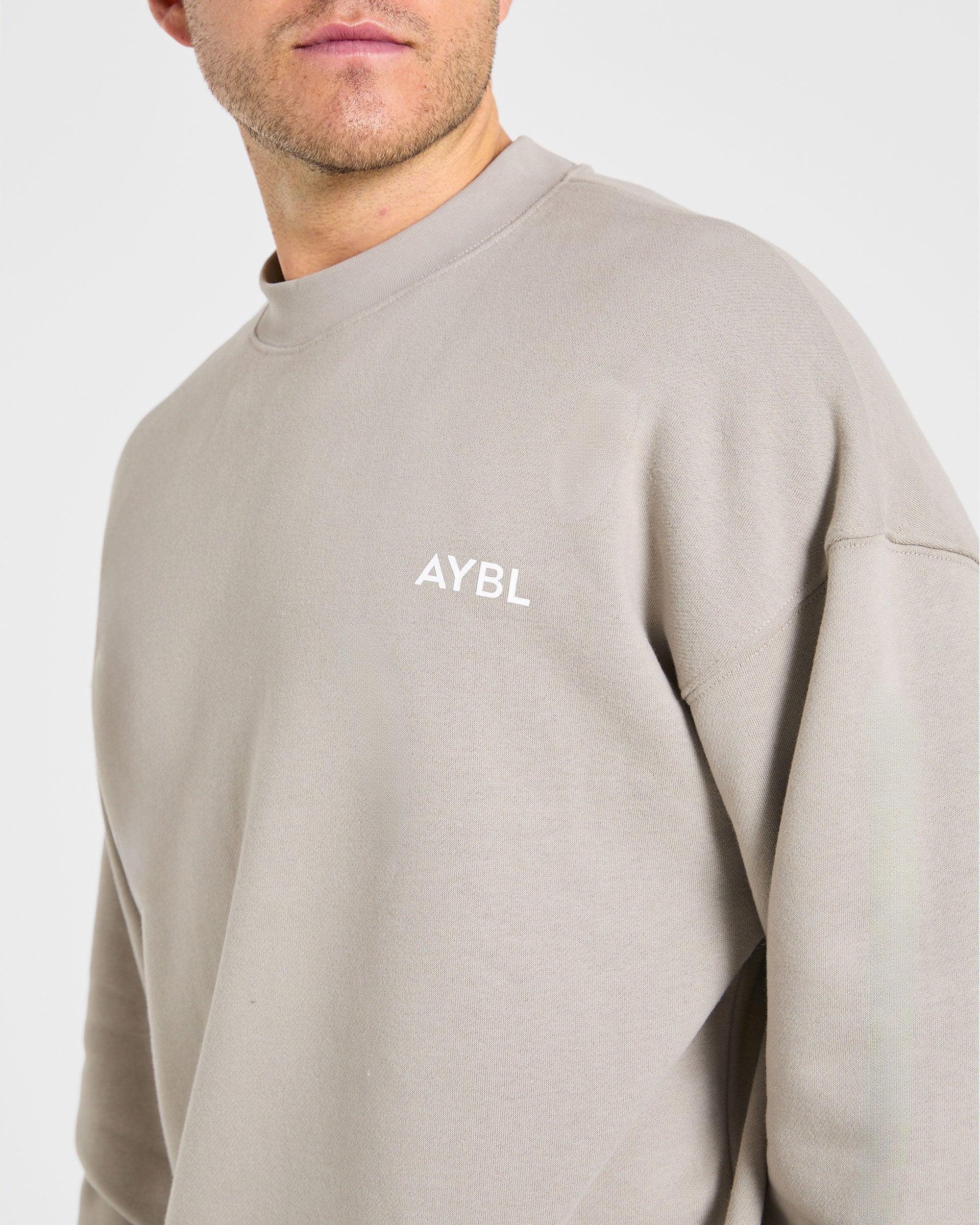 Essential Oversized Sweater - Stone - Image 6