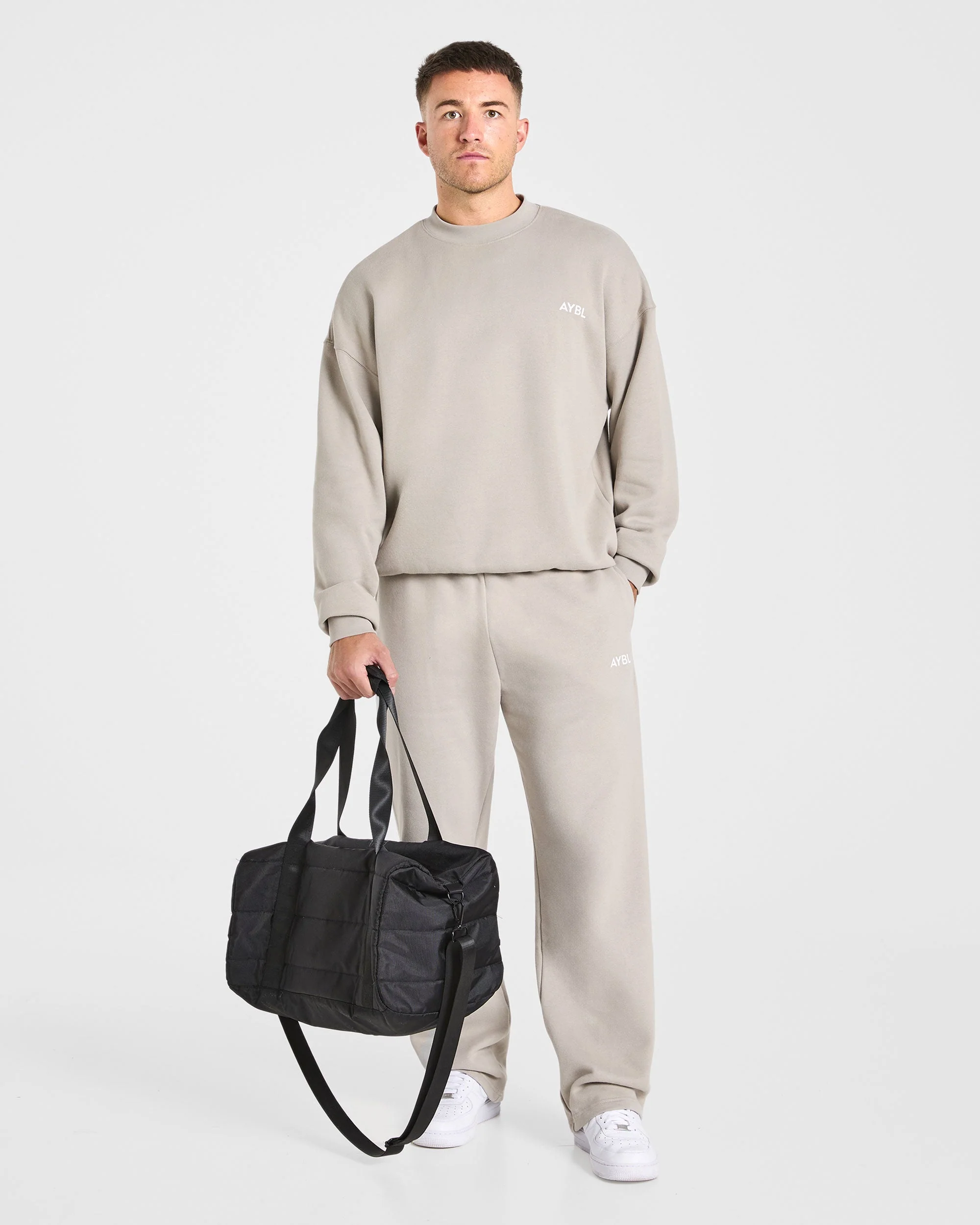 Essential Oversized Sweater - Stone - Image 8