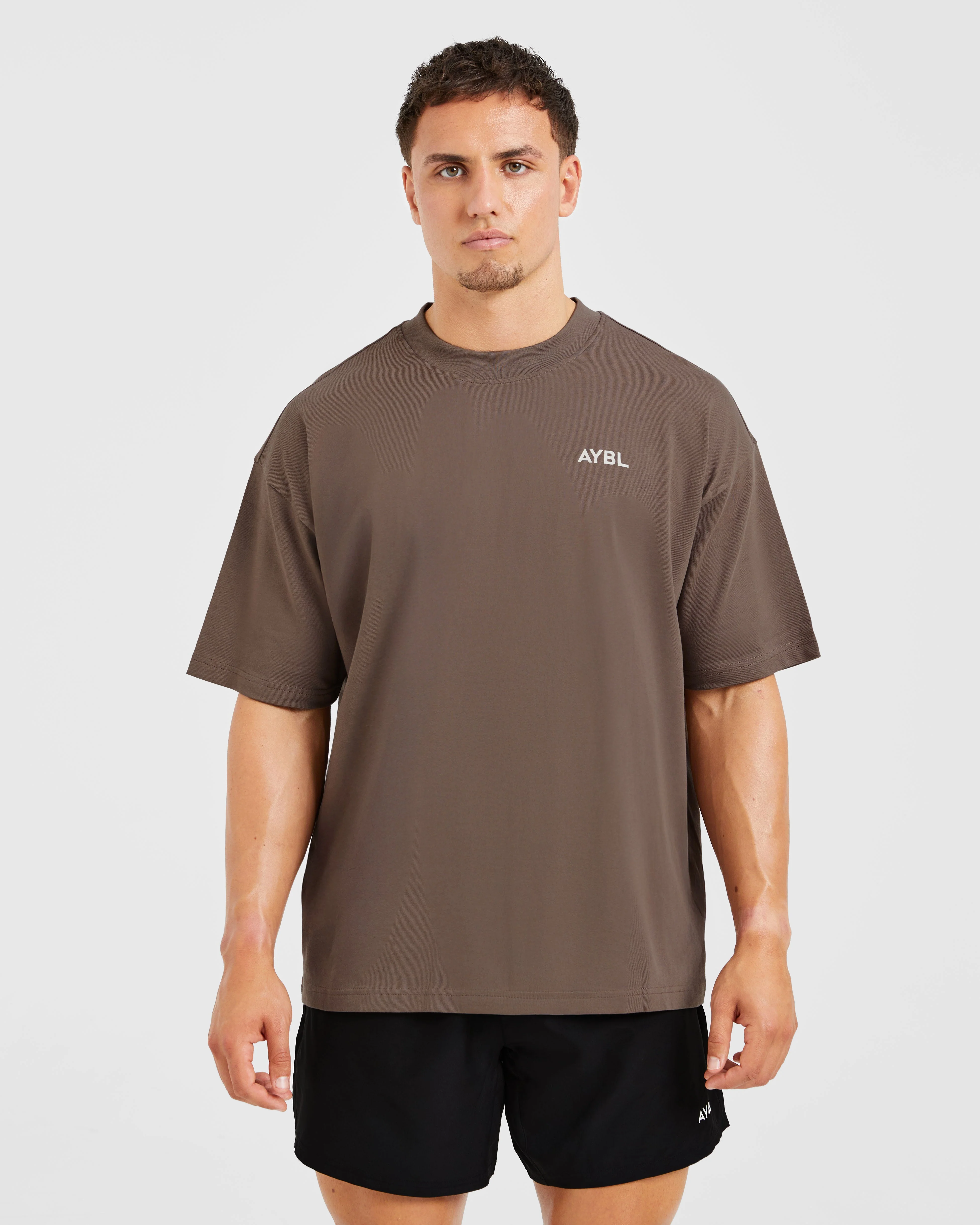 Essential Oversized T Shirt - Brown - Image 2
