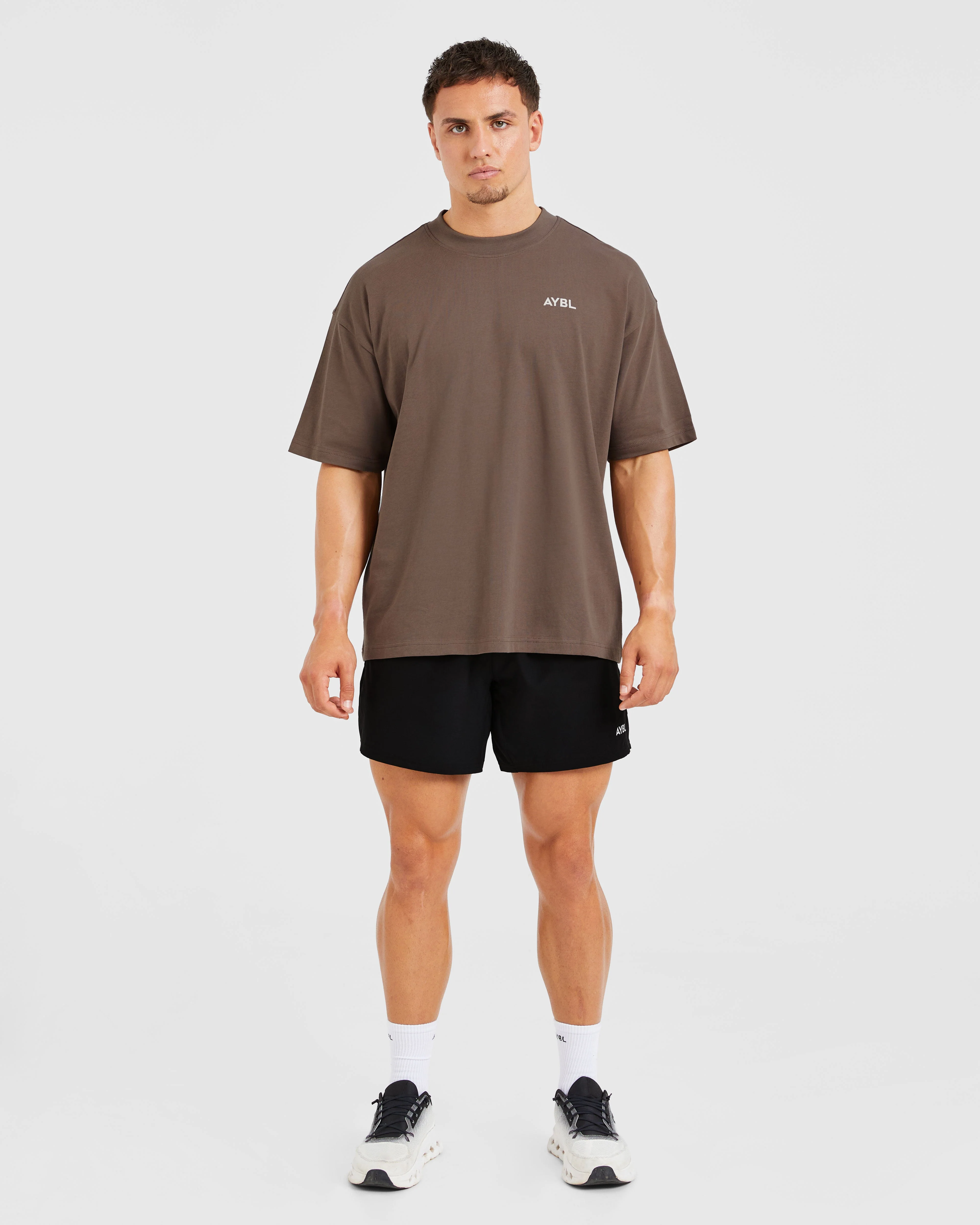 Essential Oversized T Shirt - Brown - Image 3