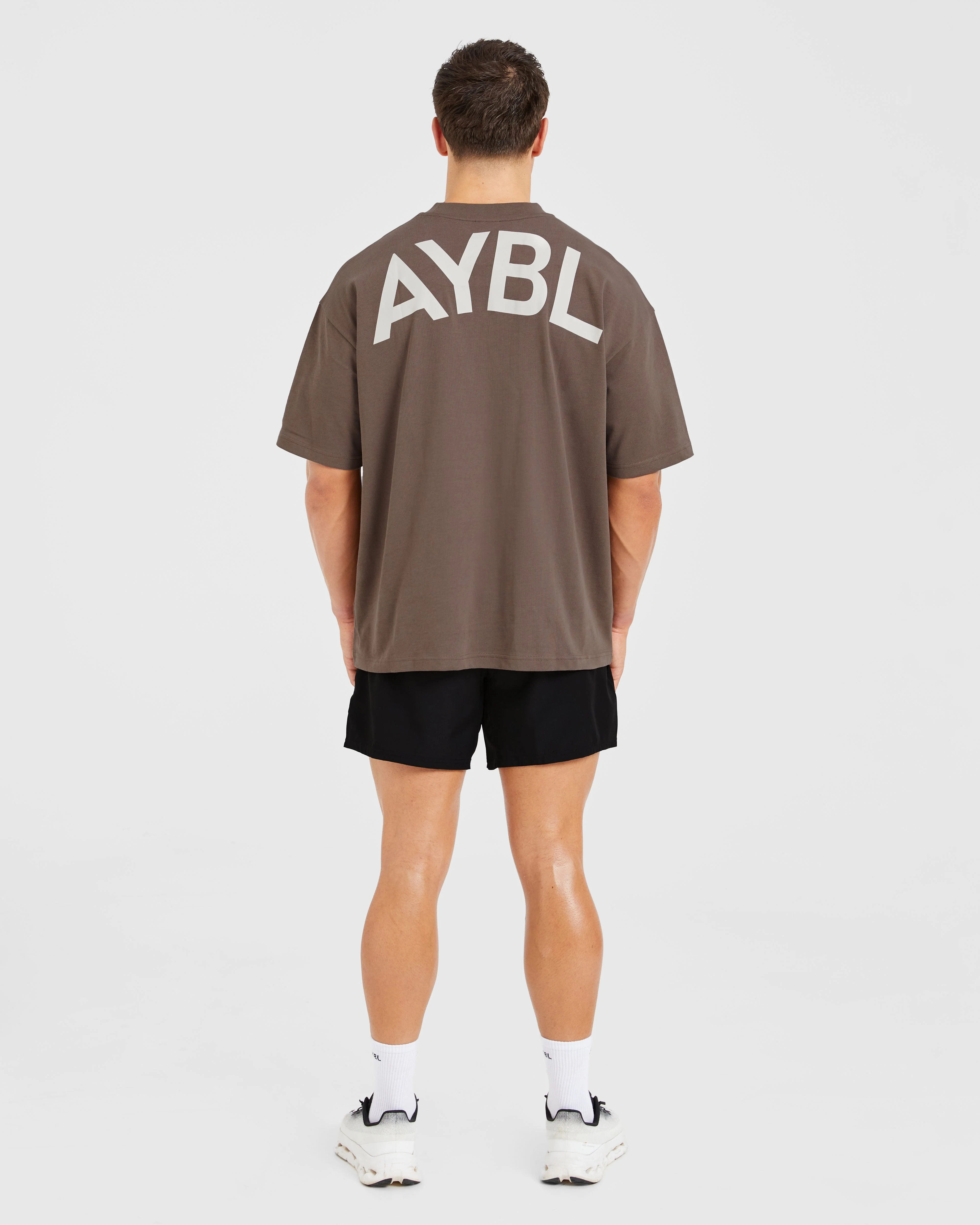 Essential Oversized T Shirt - Brown - Image 4