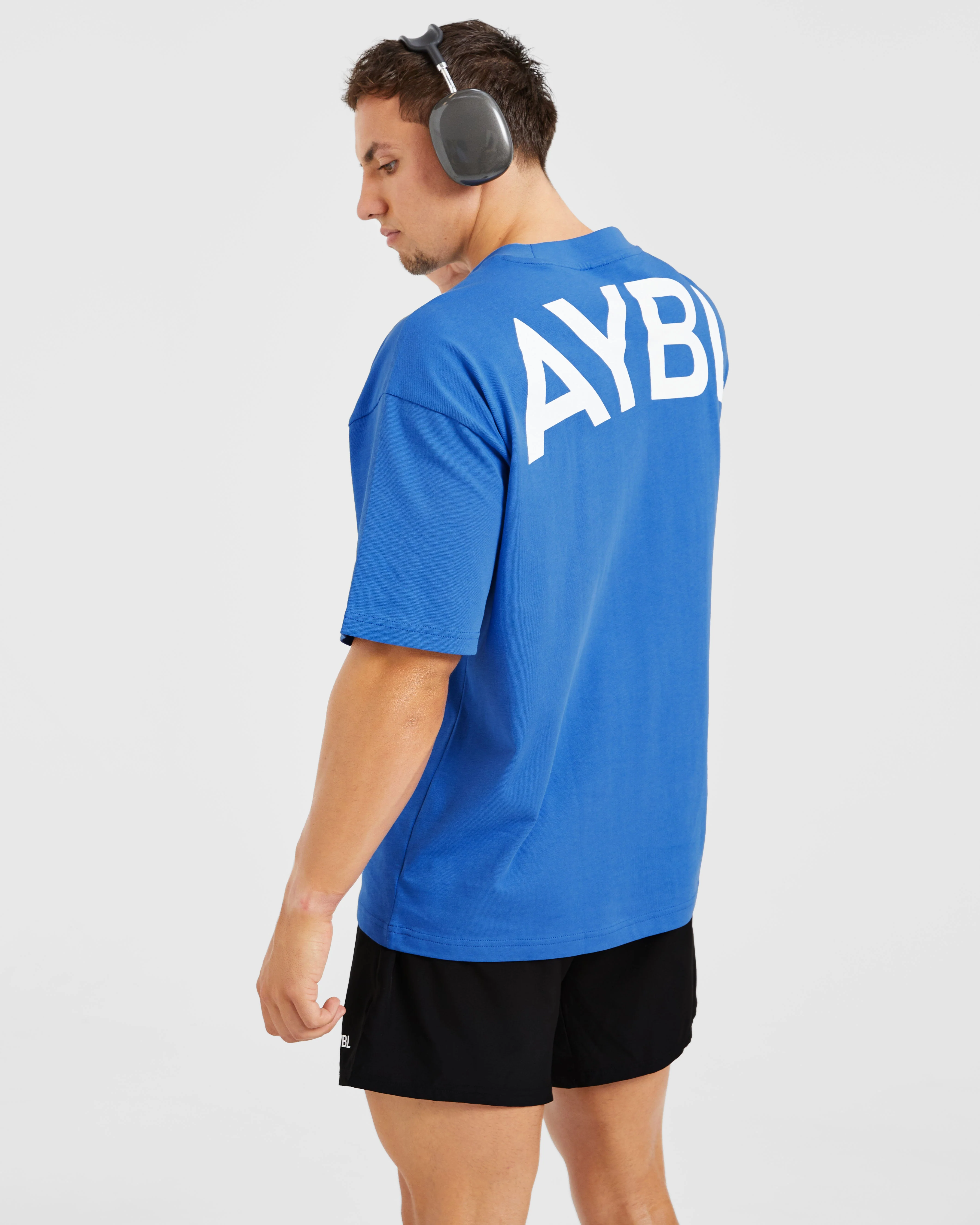 Essential Oversized T Shirt - Cobalt - Image 7