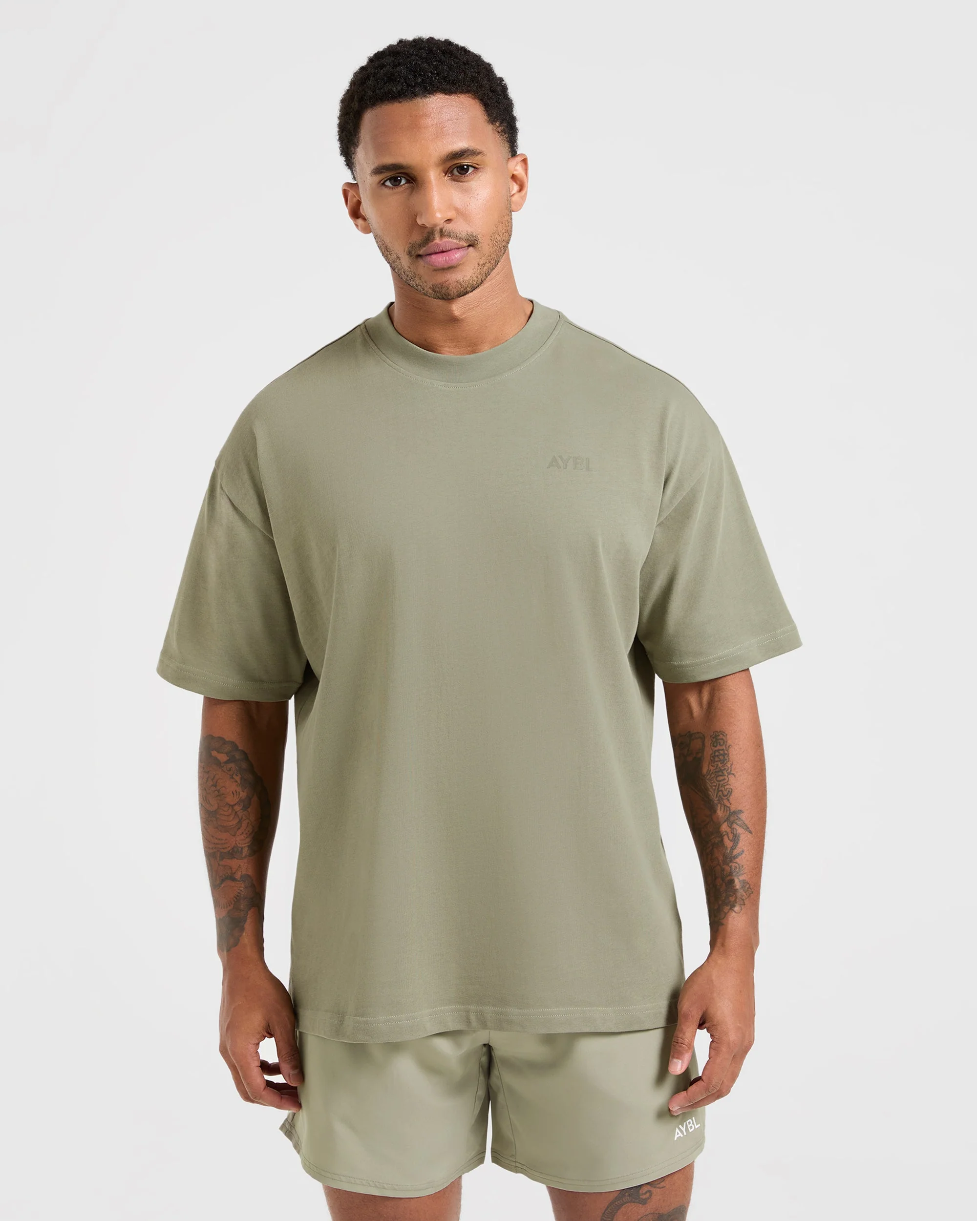 Essential Oversized T Shirt - Desert Olive - Image 2