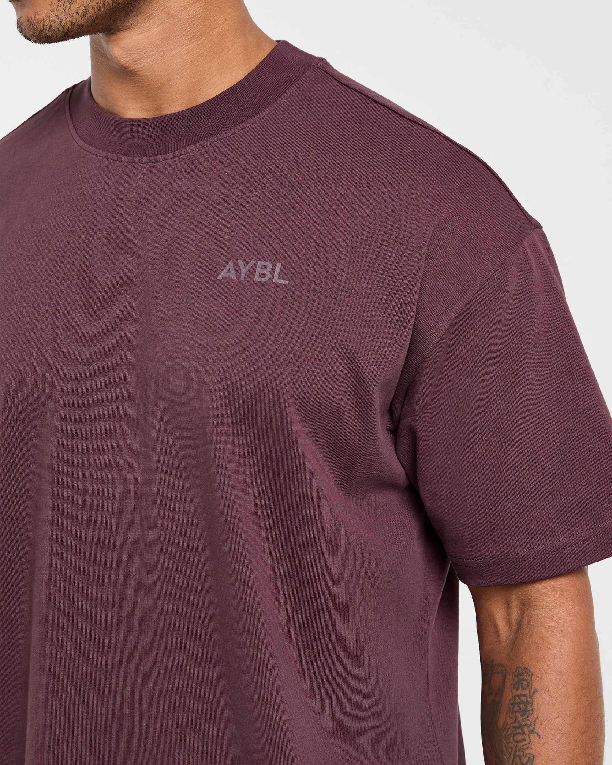 Essential Oversized T Shirt - Dusty Plum - Image 5